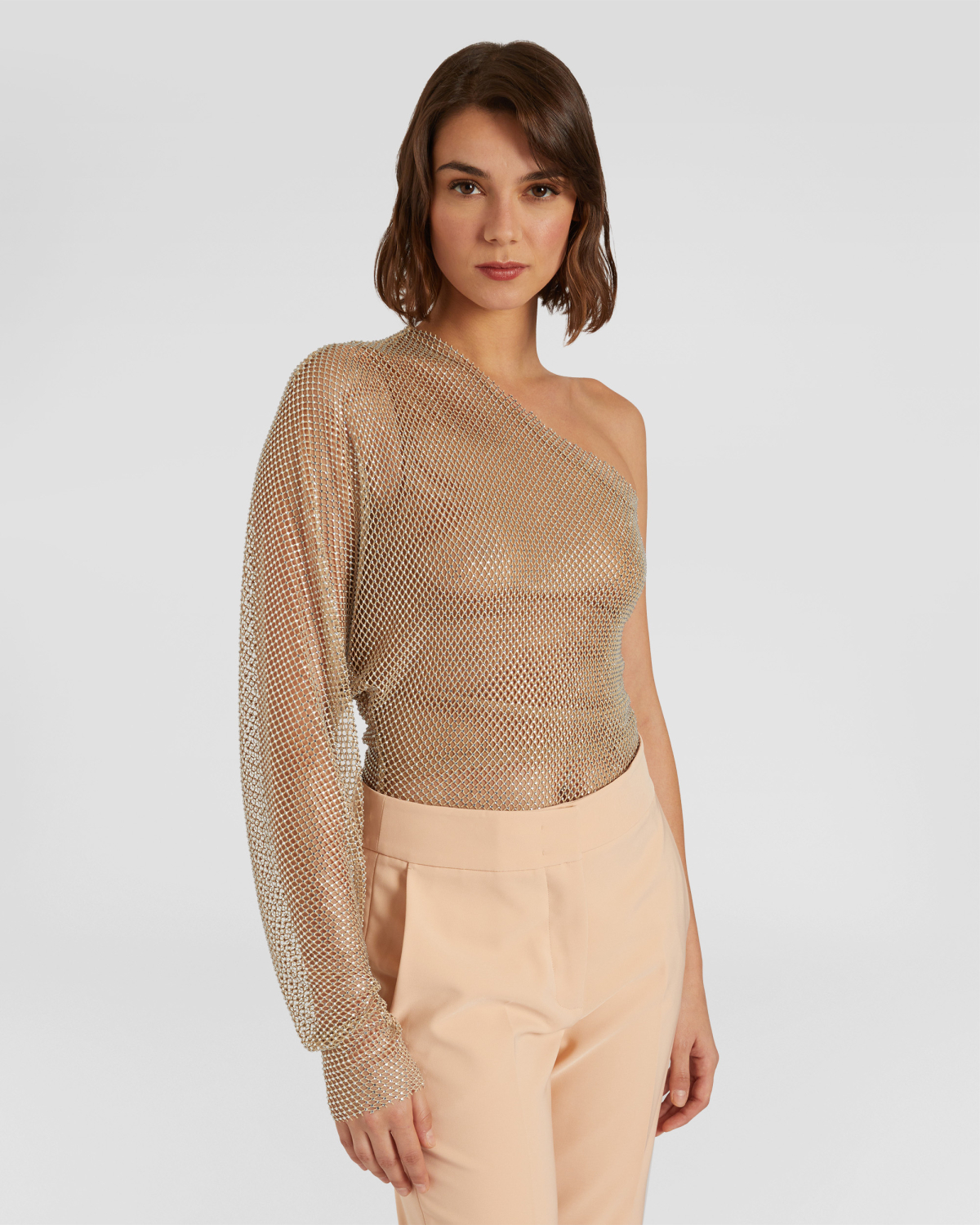 One-shoulder long-sleeve bodysuit | -40% | Genny