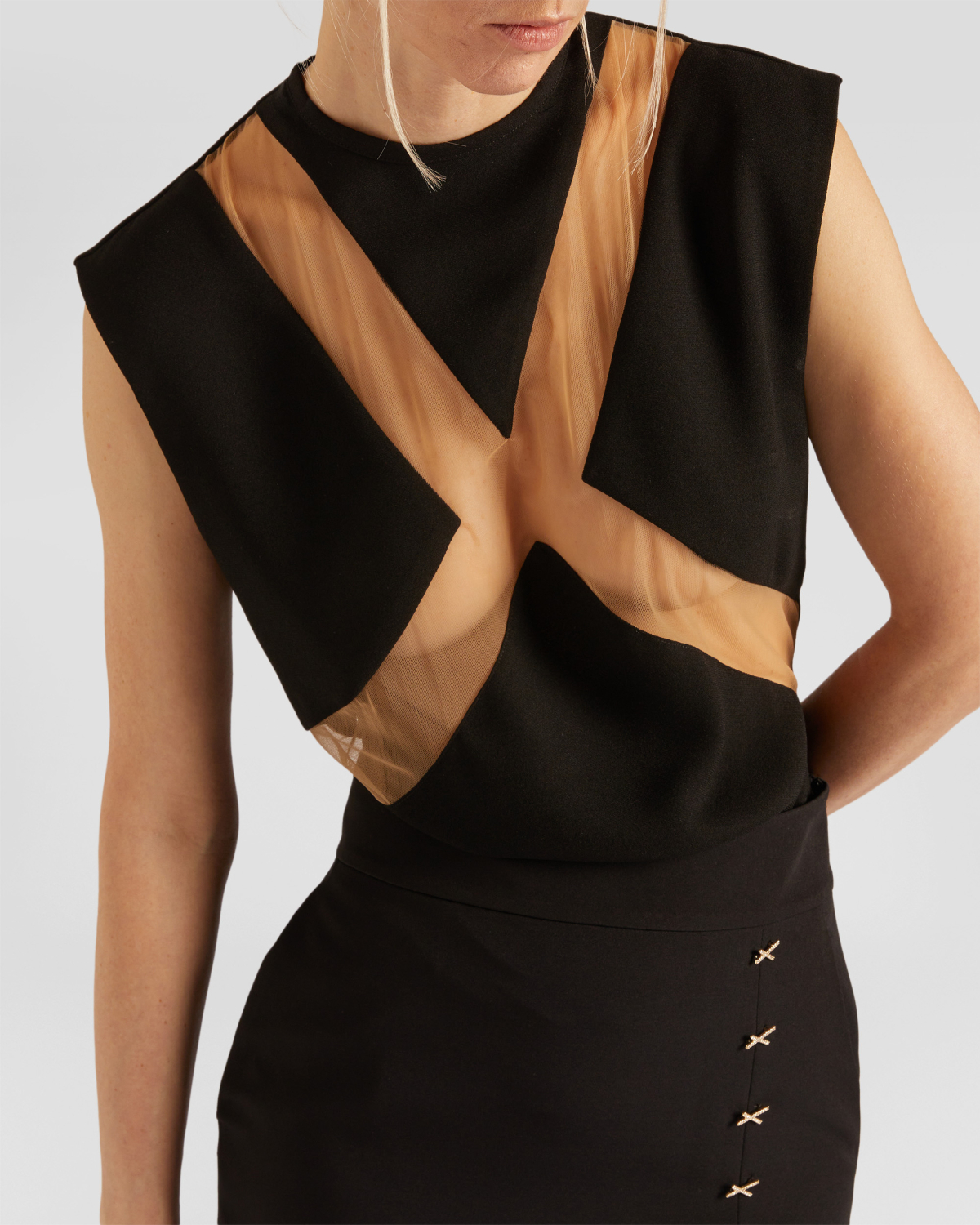 Top with X insert | hide_category, -40%, OUTLET | Genny