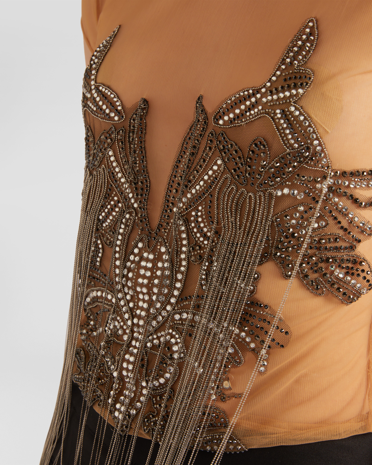 Fringed top with rhinestone decoration | hide_category, -40%, OUTLET | Genny