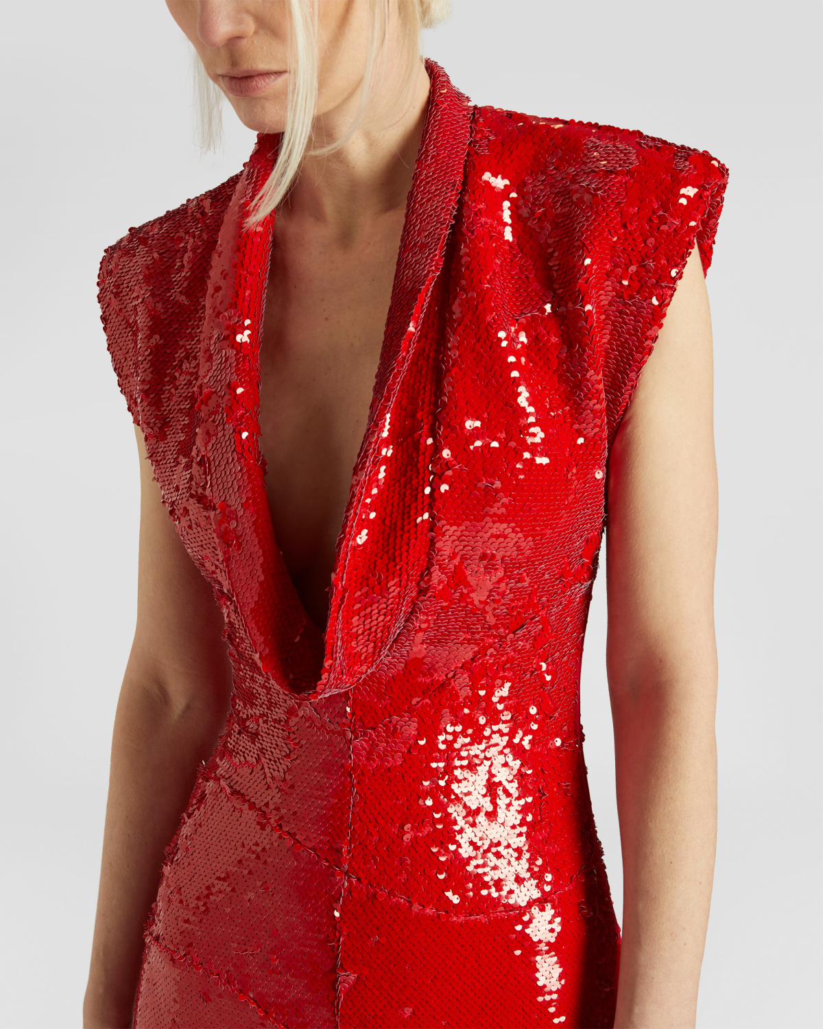 Evening gown with draped neckline | Evening and Cocktail dresses, Dresses & Jumpsuits, Ready to Wear | Genny