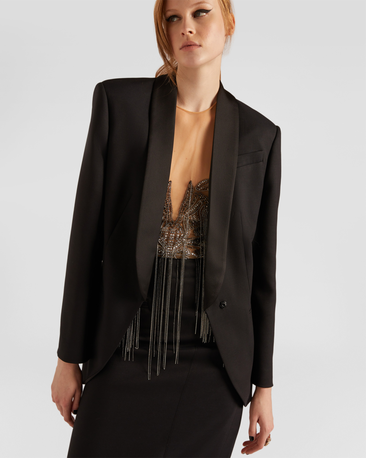 Jacket with shawl lapels | hide_category, -40%, OUTLET | Genny