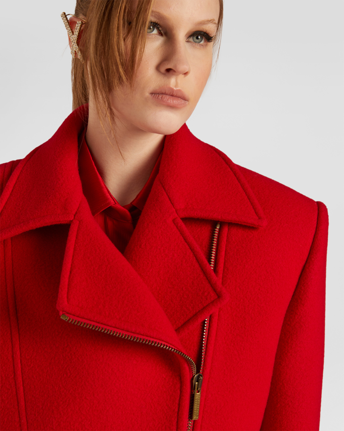 Wool biker jacket | hide_category, -40%, OUTLET | Genny