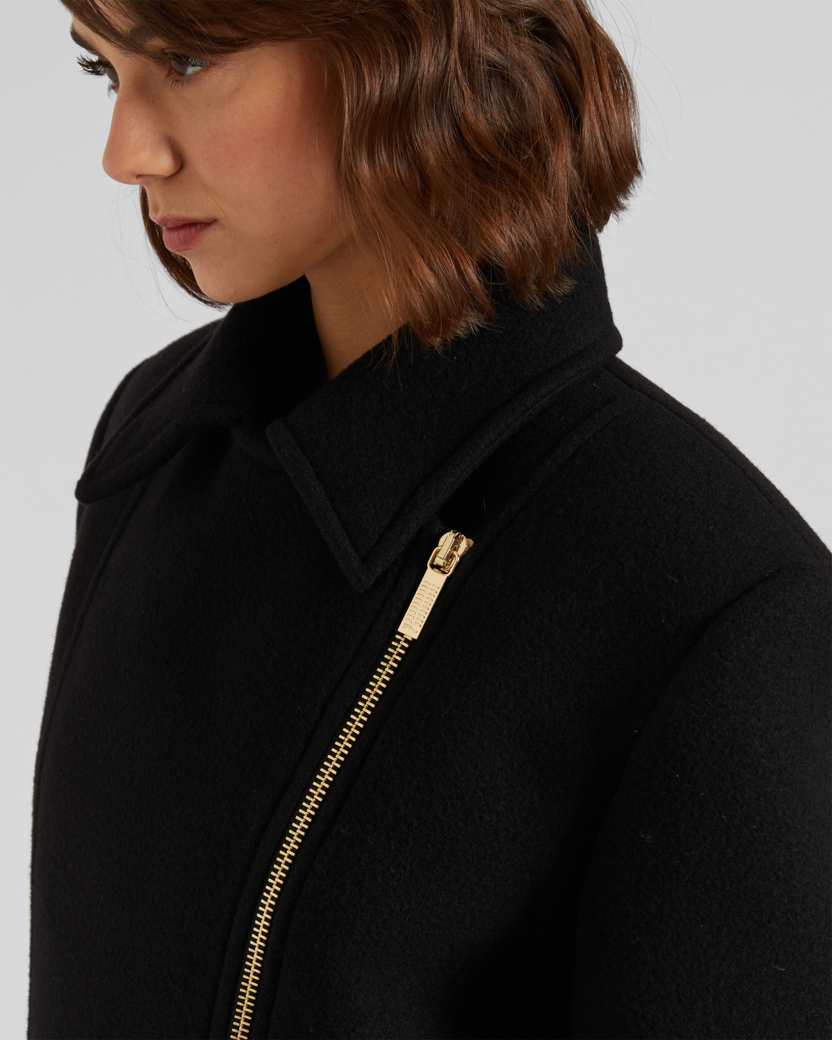 Wool biker jacket | hide_category, -40%, OUTLET | Genny