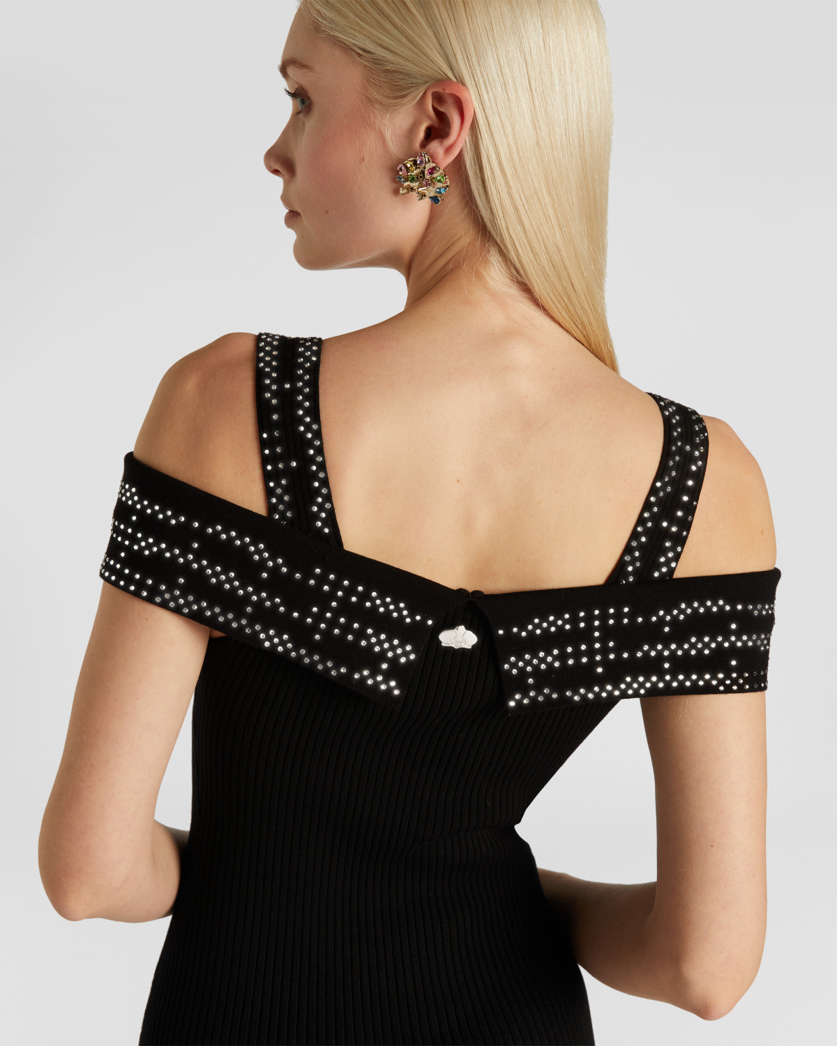 Slite and rhinestones dress | | Genny