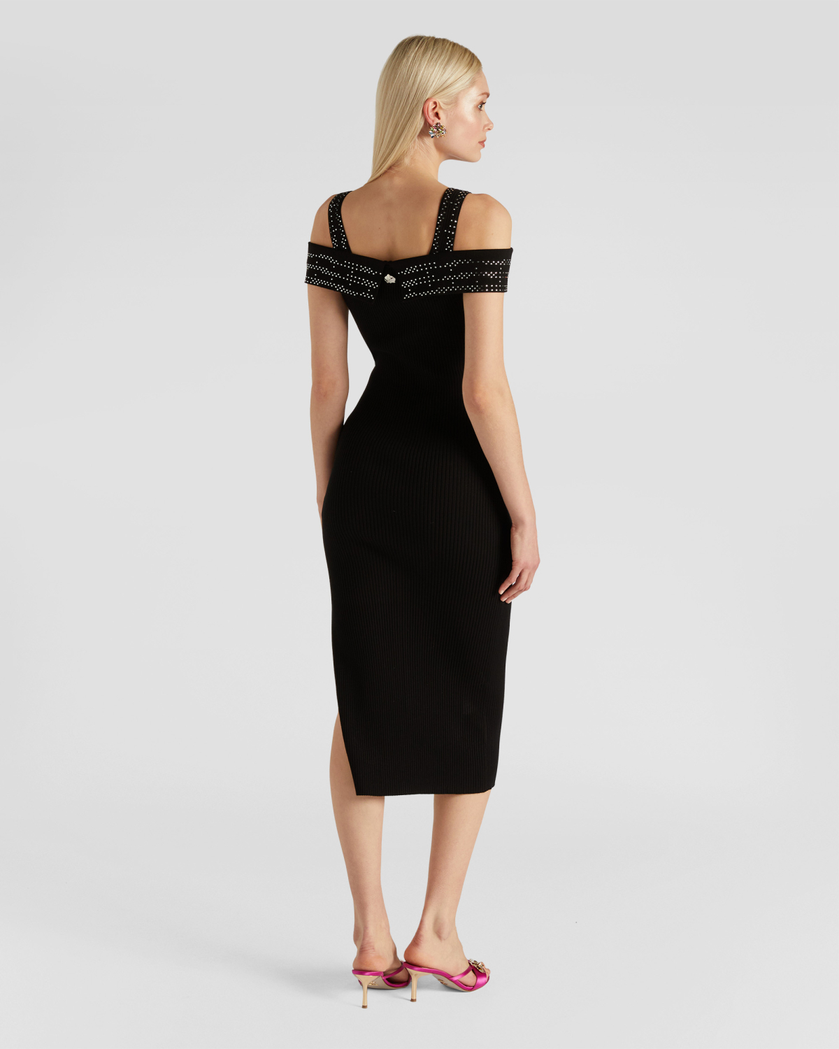 Slite and rhinestones dress | | Genny