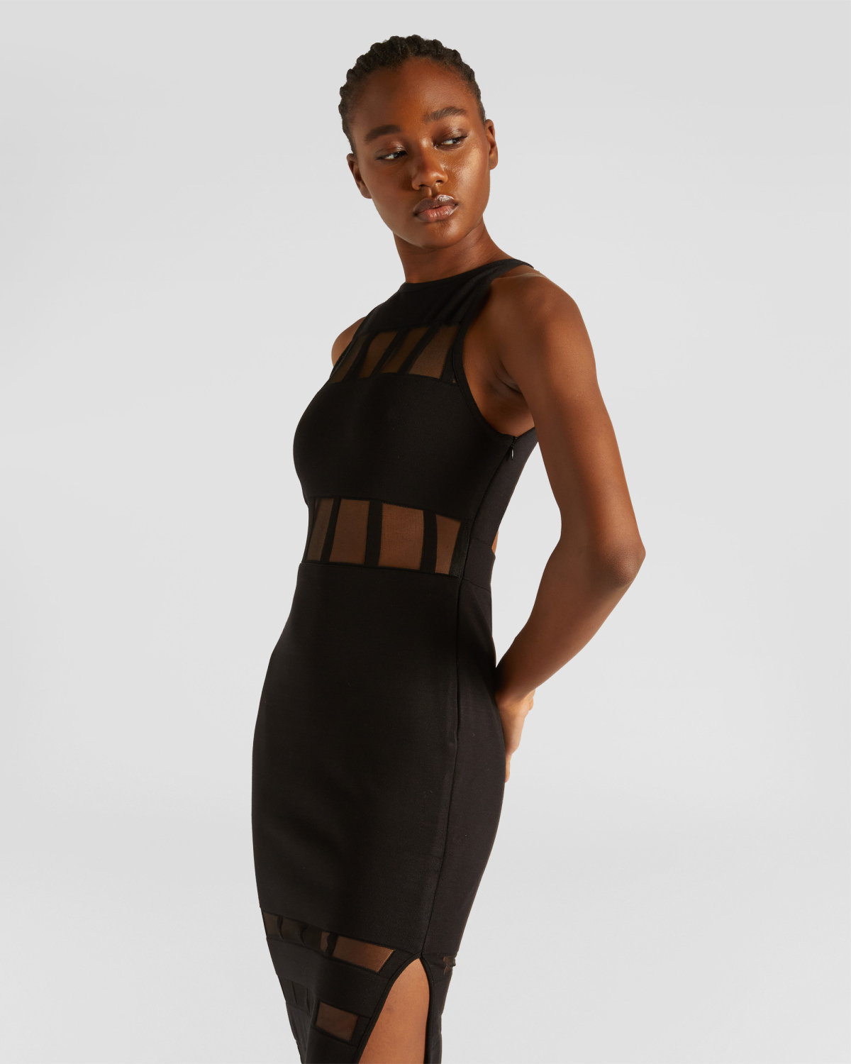 Transparency midi dress | | Genny