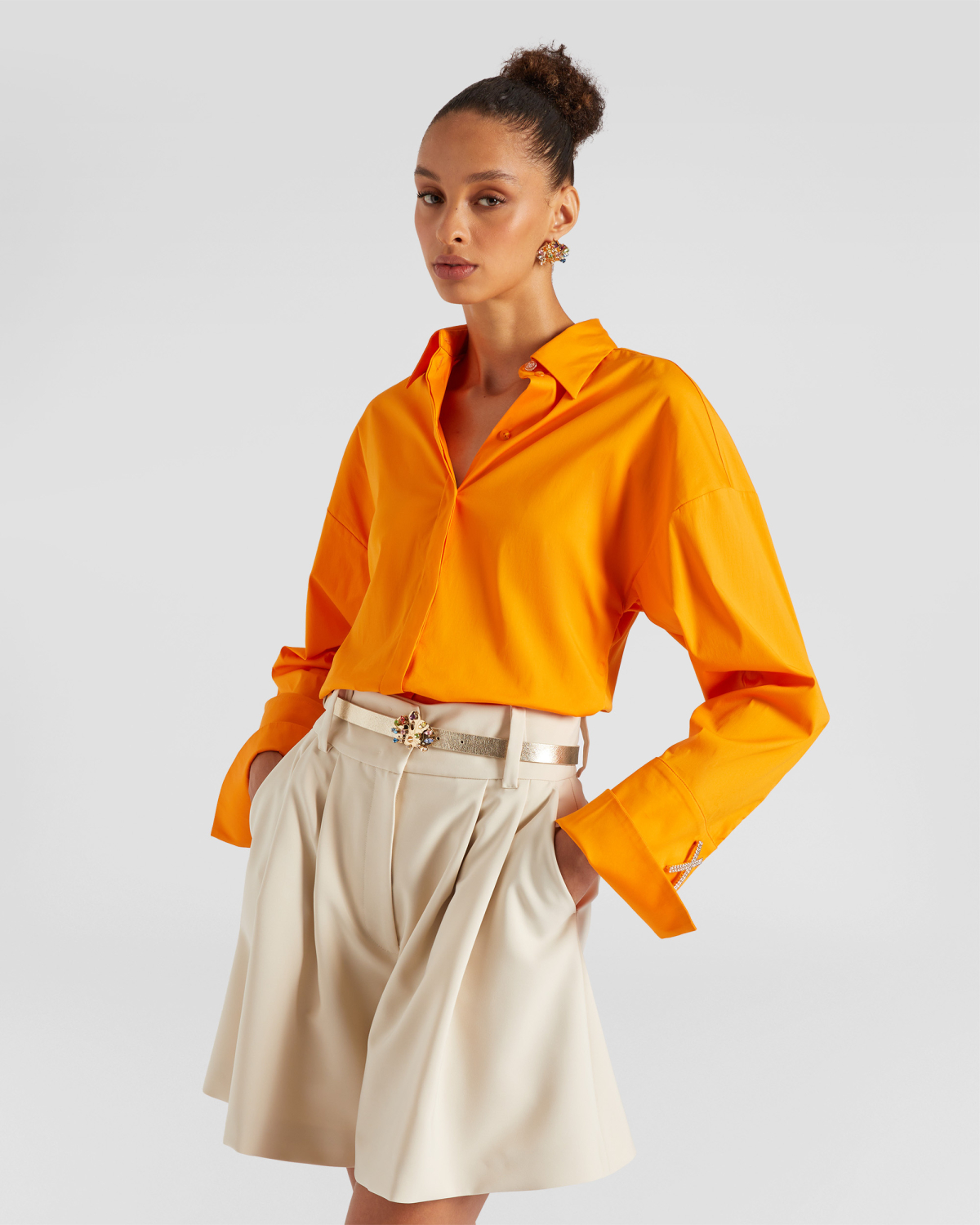 Shirt with classic collar | | Genny