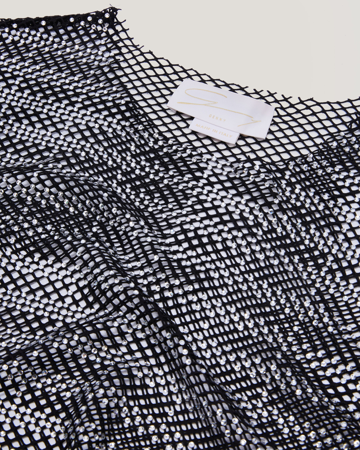 Striped mesh rhinestone top | Valentine's Gifts, Strass, Tops & Blouses, Evening Essential, Ready to Wear, Highlights | Genny