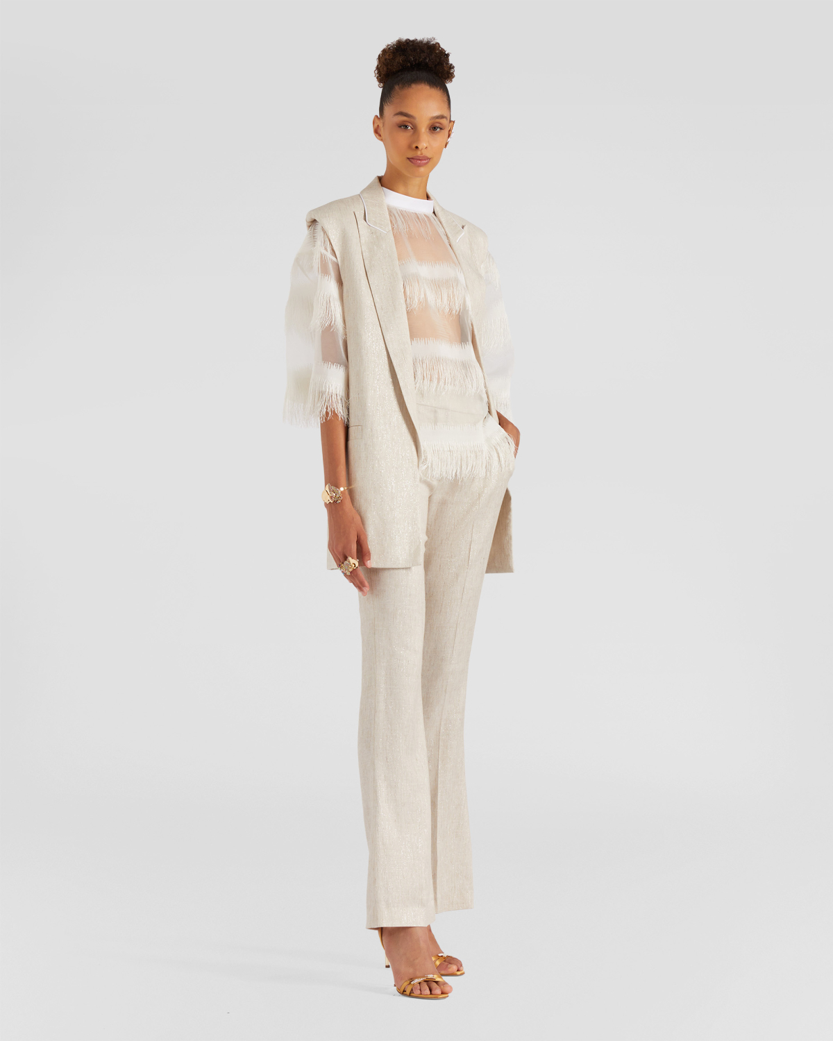 Jacquard vest | | Genny