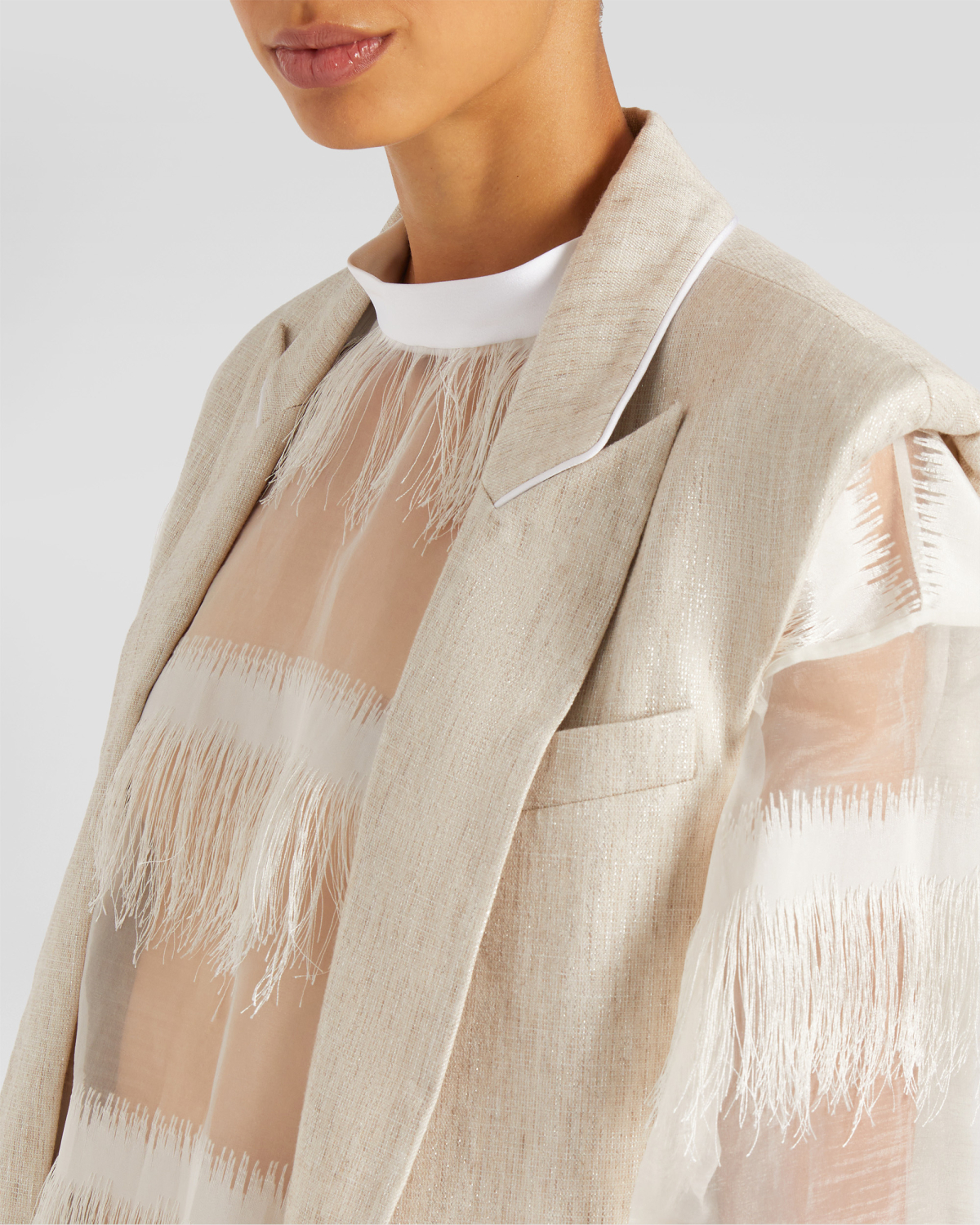 Jacquard vest | | Genny