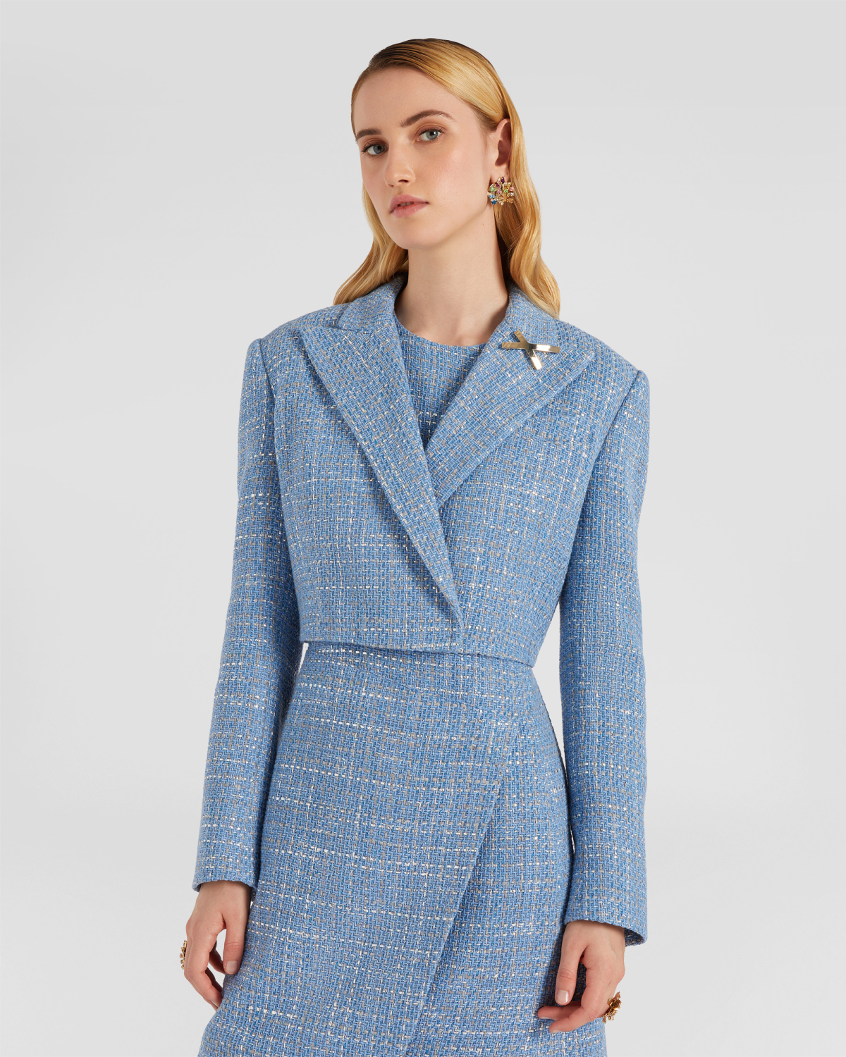Cropped tweed jacket | | Genny