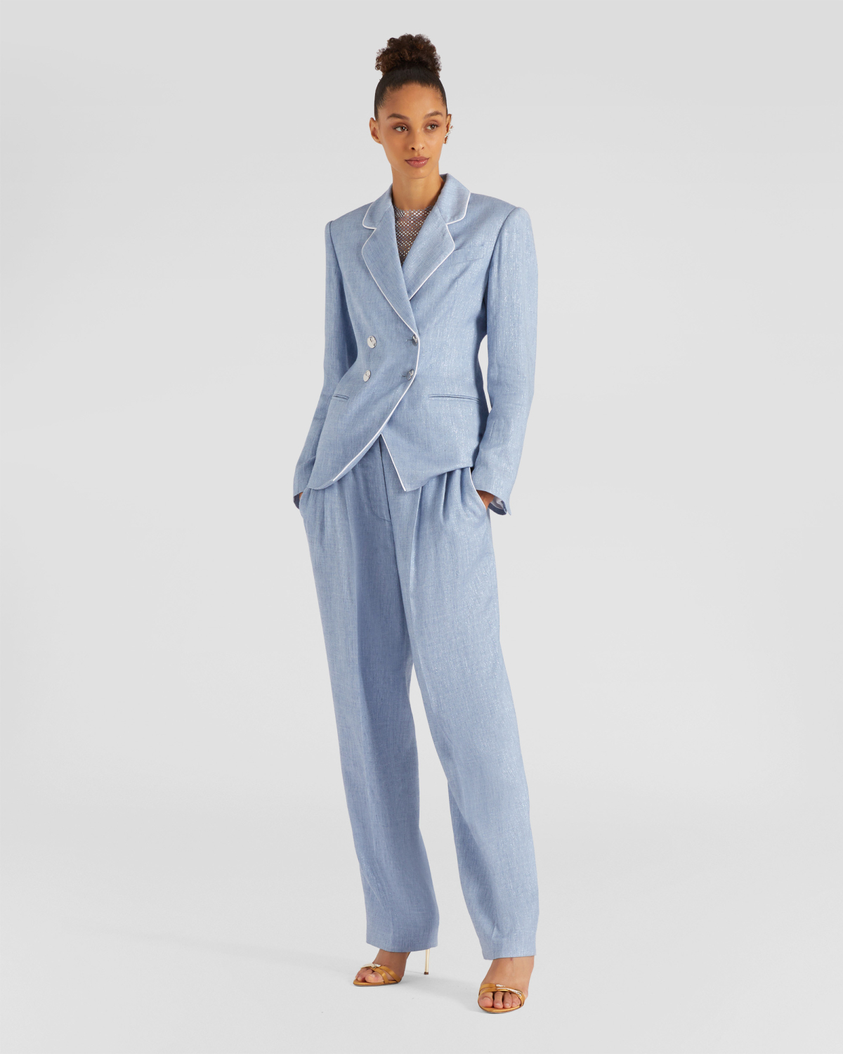 Linen blend jacket | | Genny
