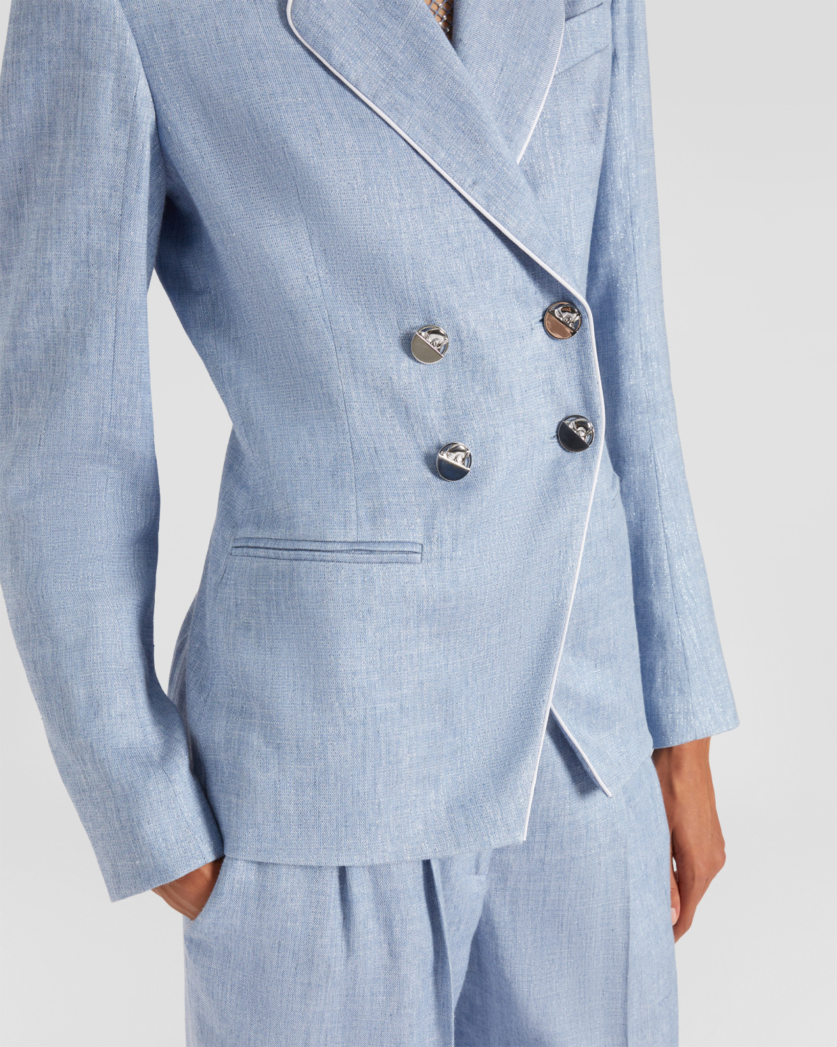 Linen blend jacket | | Genny