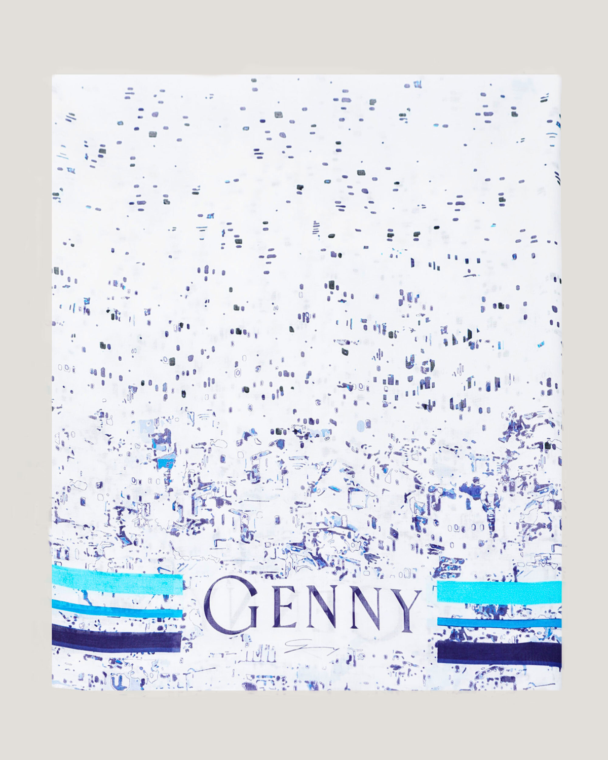 Mykonos Scarf in Cotton Muslin | Ricercabili, Spring Summer 2025 Collection, Highlights | Genny