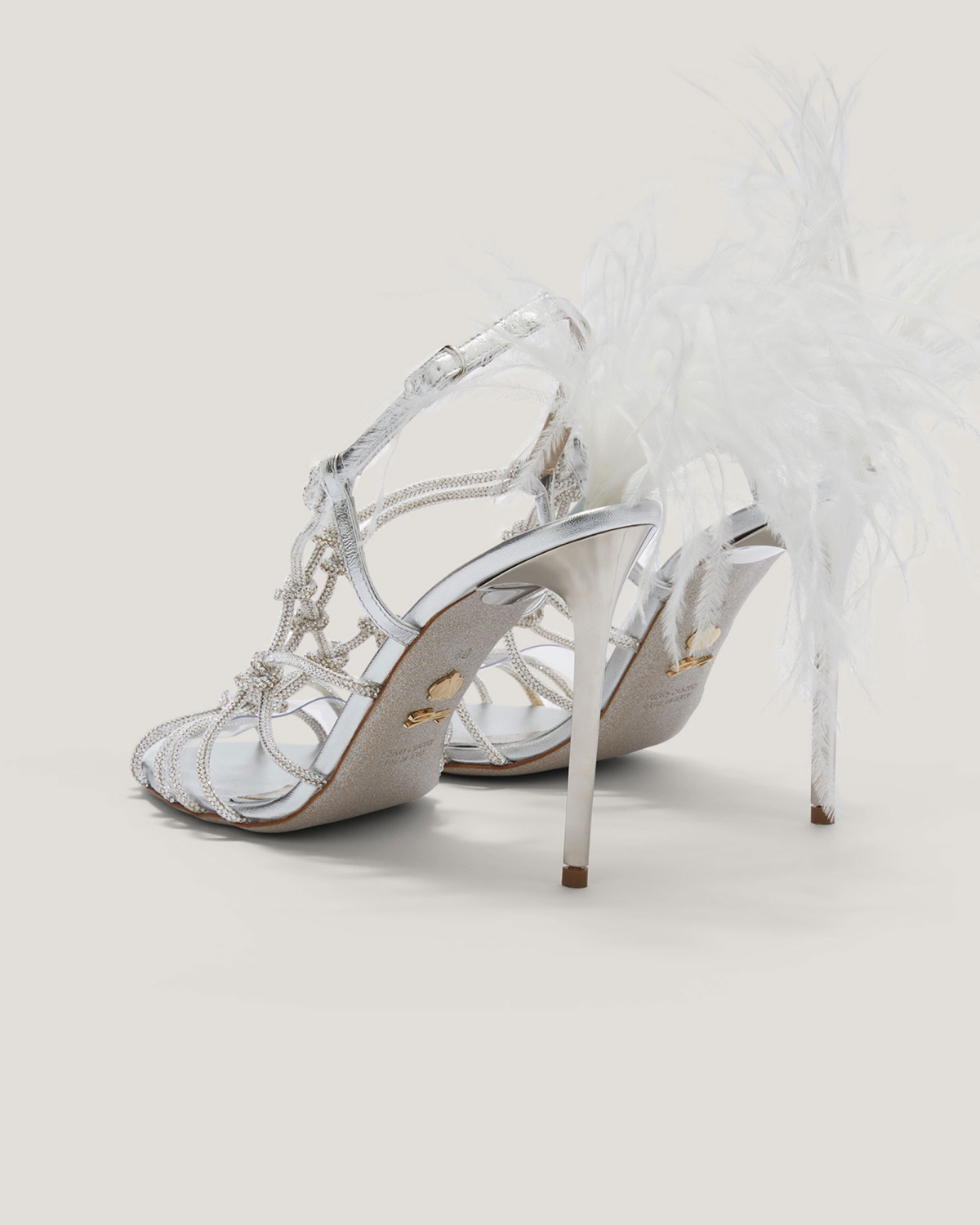 Sandal with rhinestone weave | Sandals | Genny