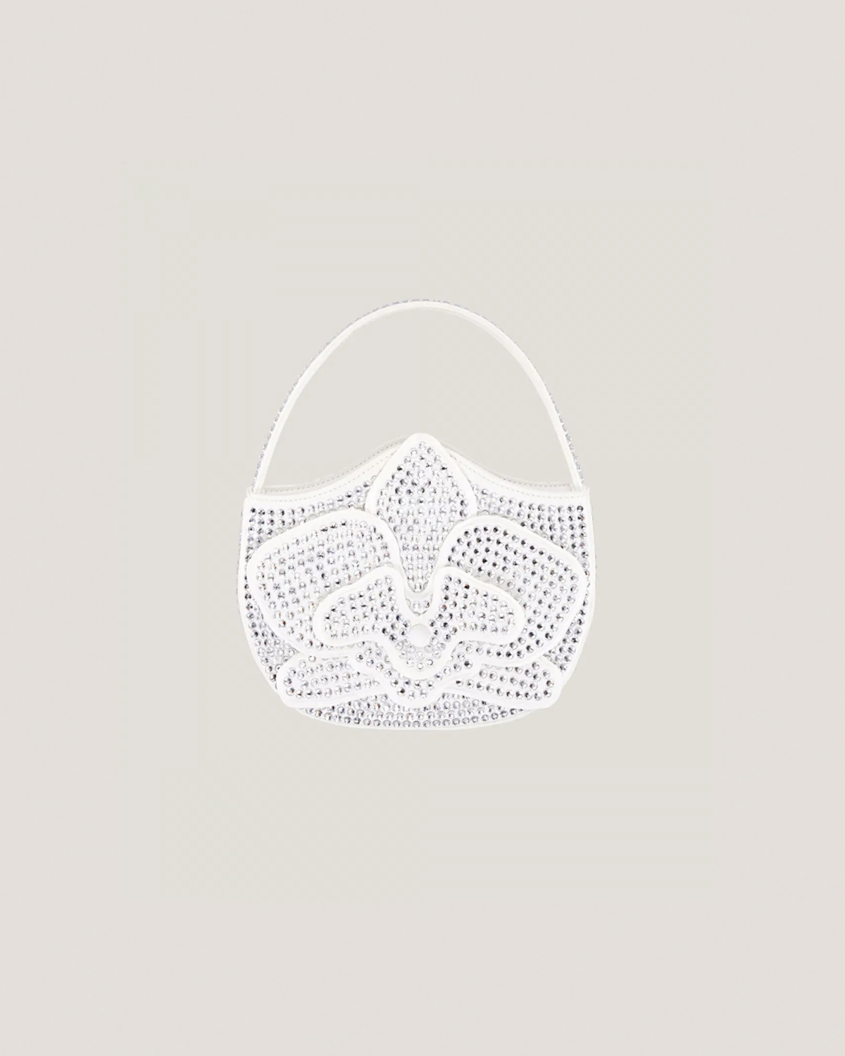 Satin Orchid Bag with rhinestones | Bags | Genny
