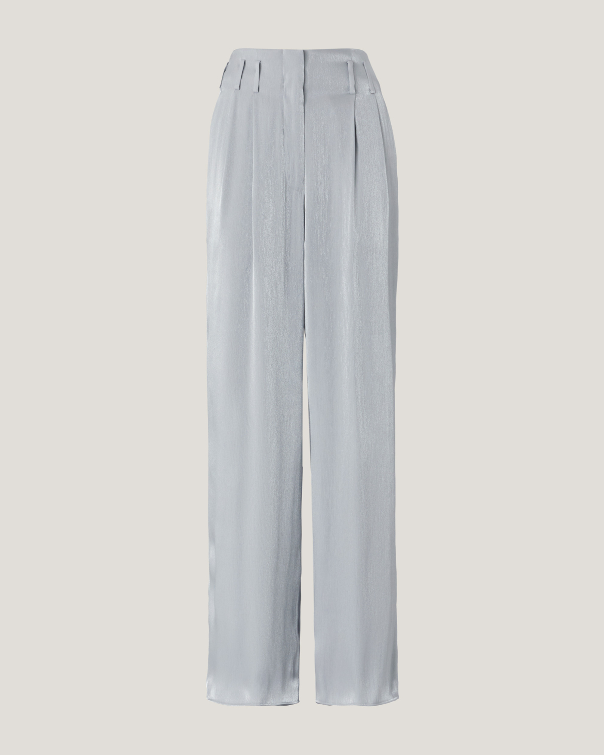 Wide-leg shiny effect pants | | Genny