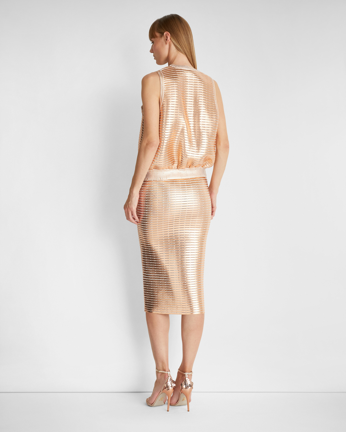 Balloon effect lamè top | Crop tops | Genny