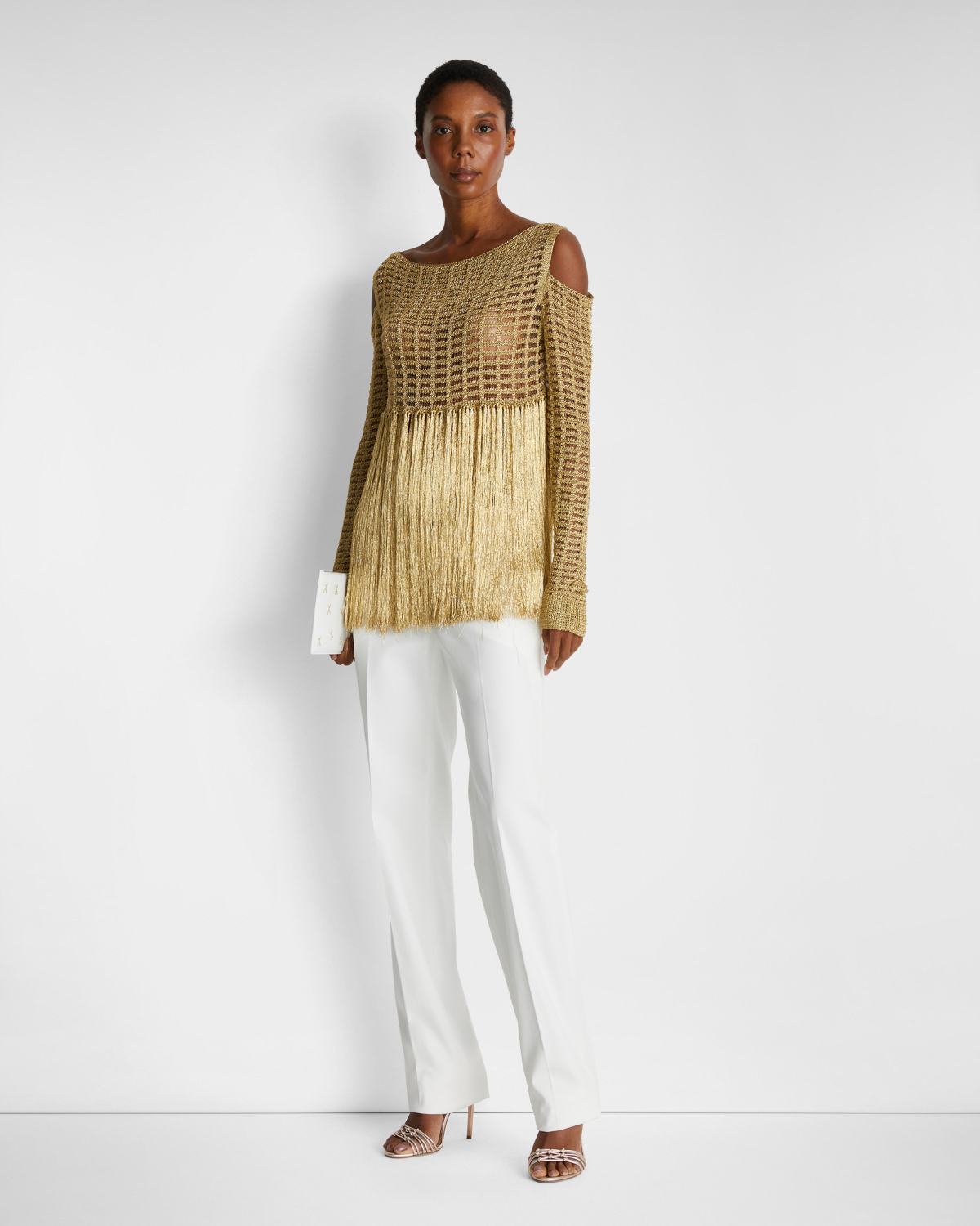 Fringed knit top | | Genny