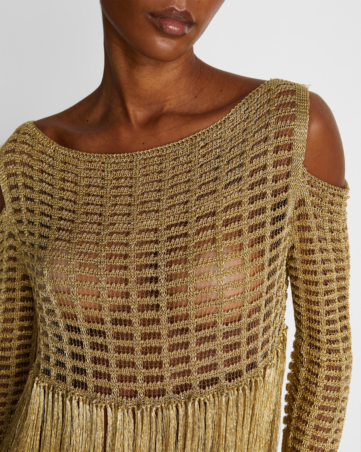 Fringed knit top | | Genny