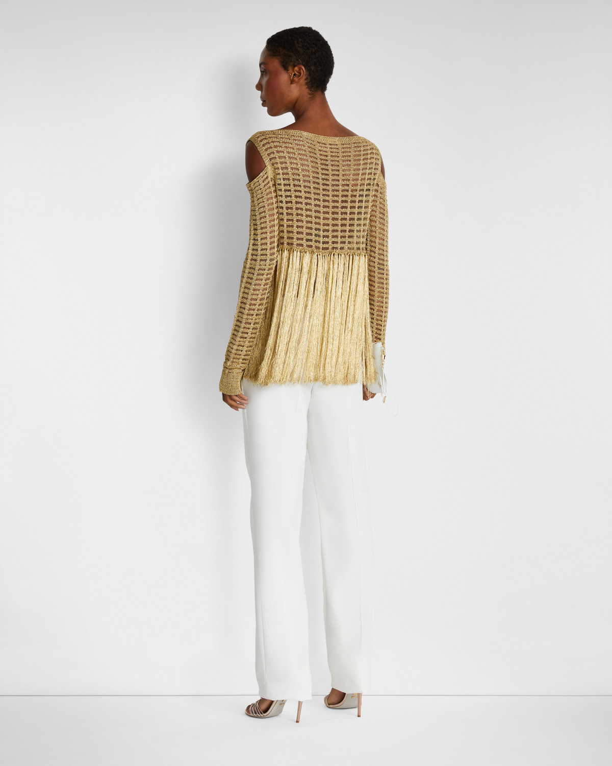 Fringed knit top | | Genny