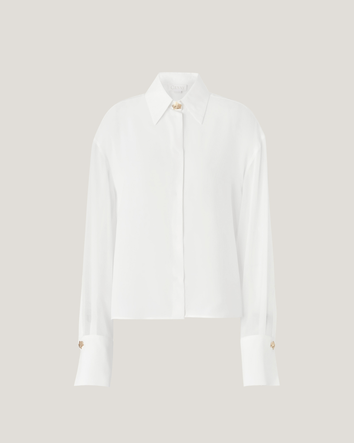 Silk shirt with orchids | hide_category | Genny