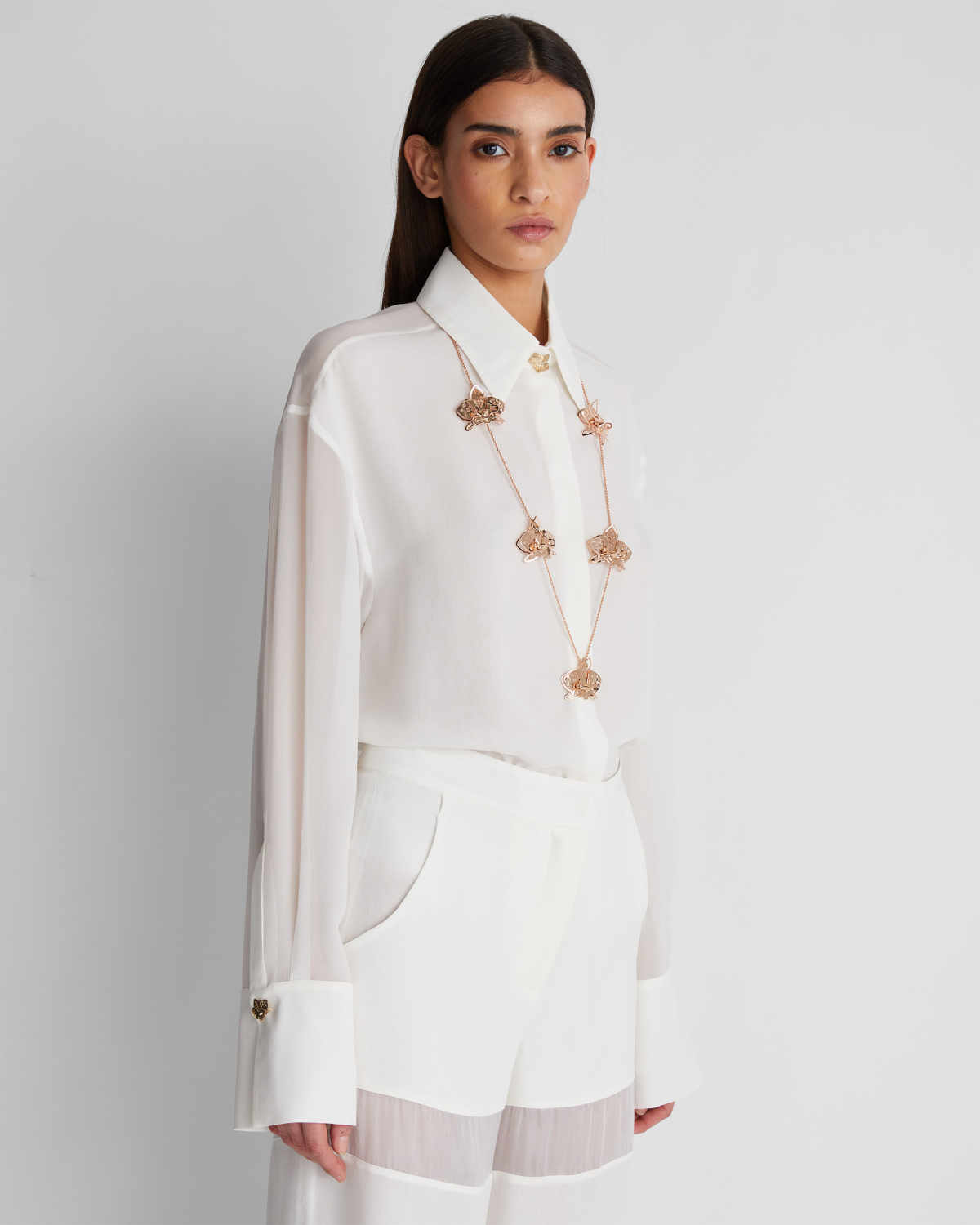 Silk shirt with orchids | hide_category | Genny