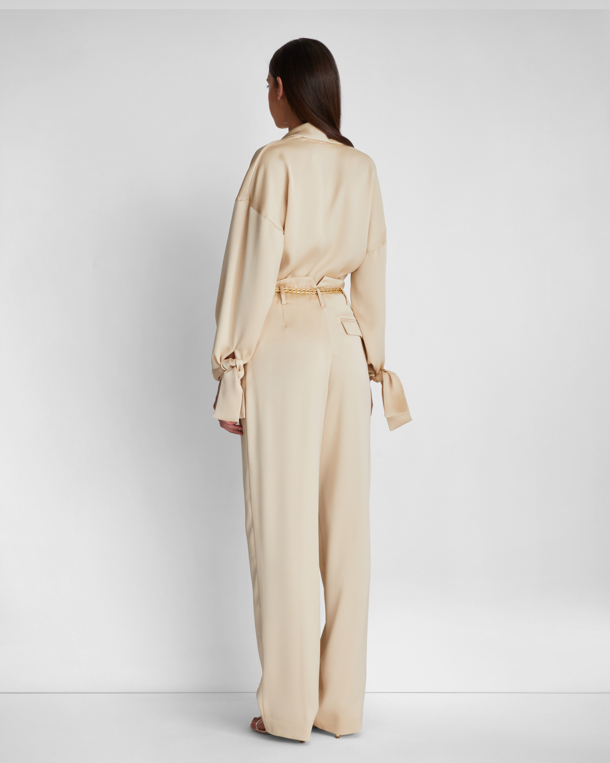 Blouse with draped neck | | Genny