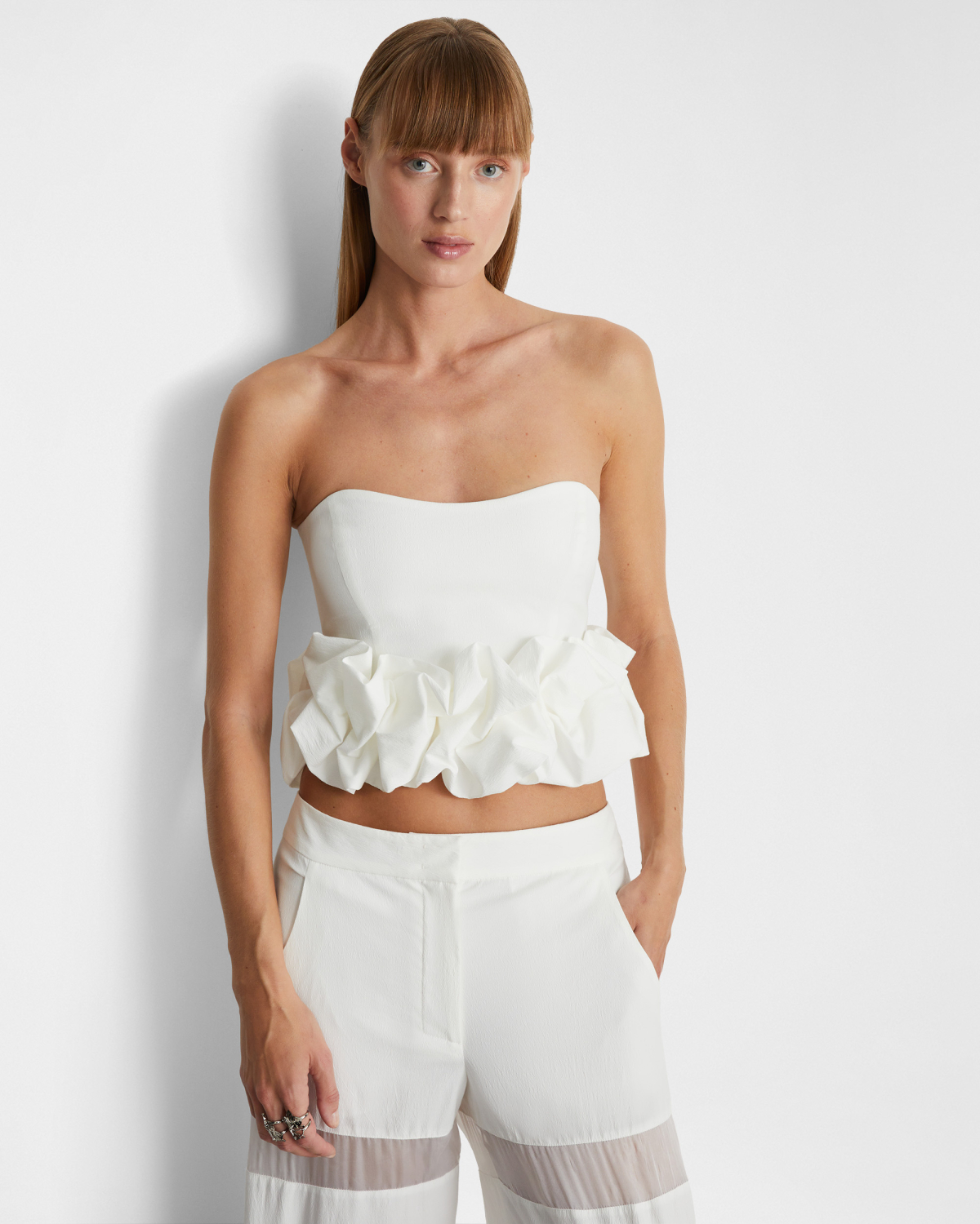 Ruched crop top | | Genny