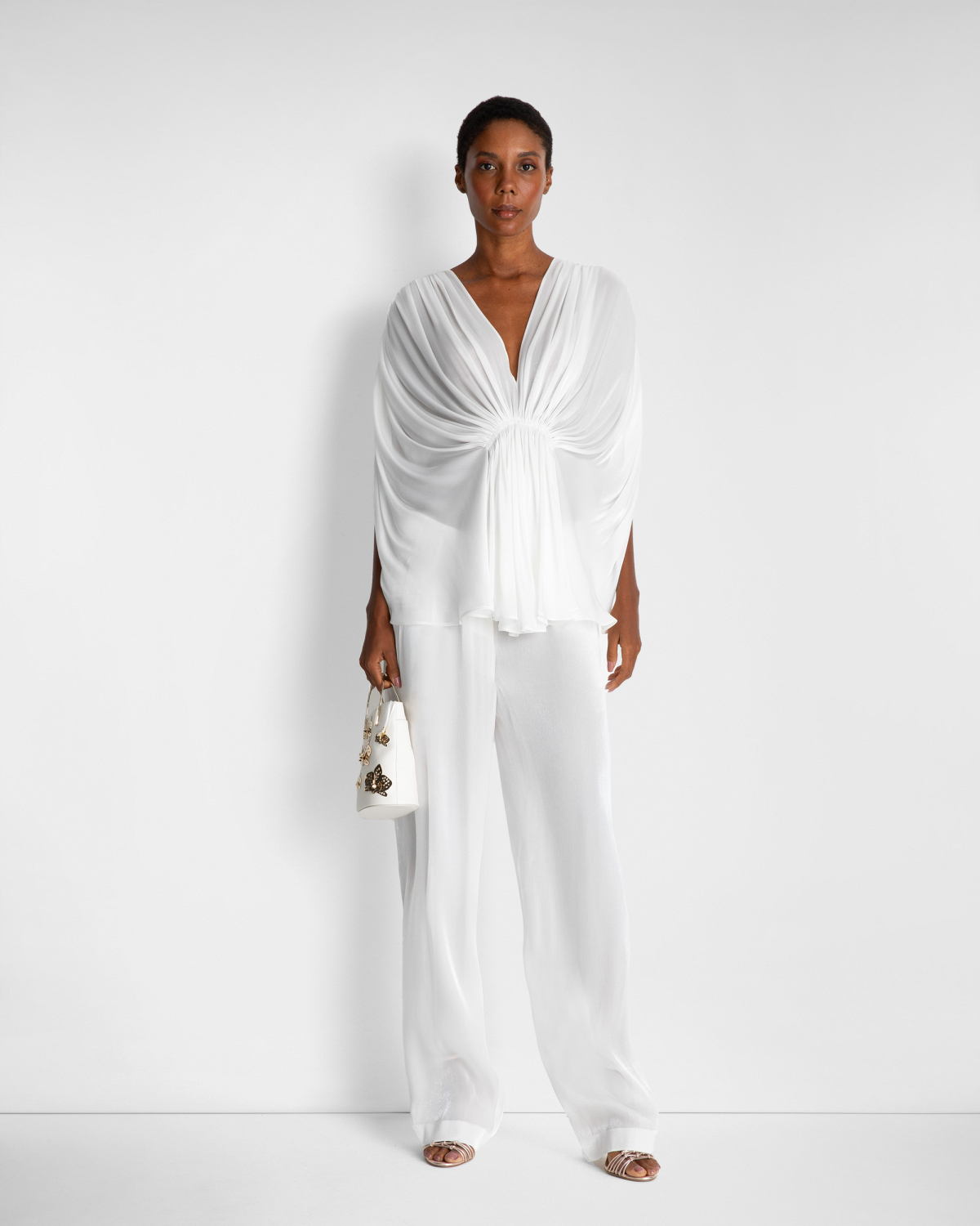 Draped top with raglan sleeves | | Genny