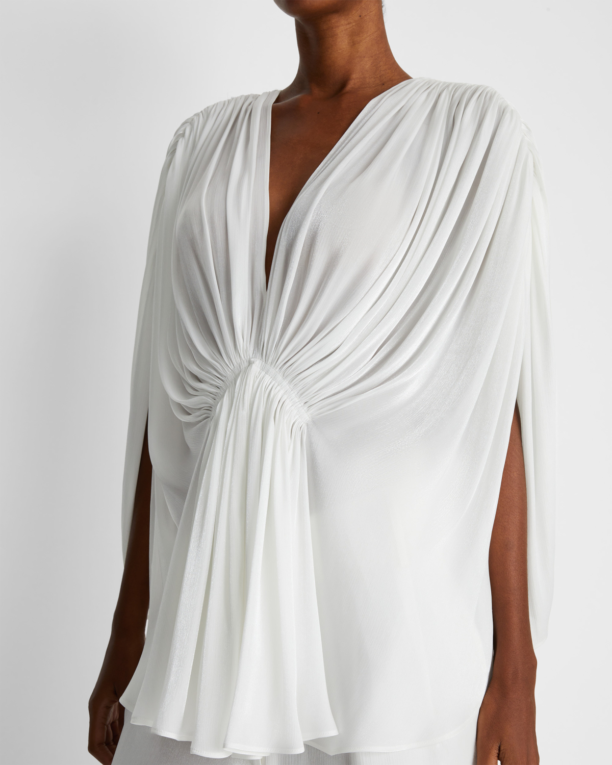 Draped top with raglan sleeves | | Genny