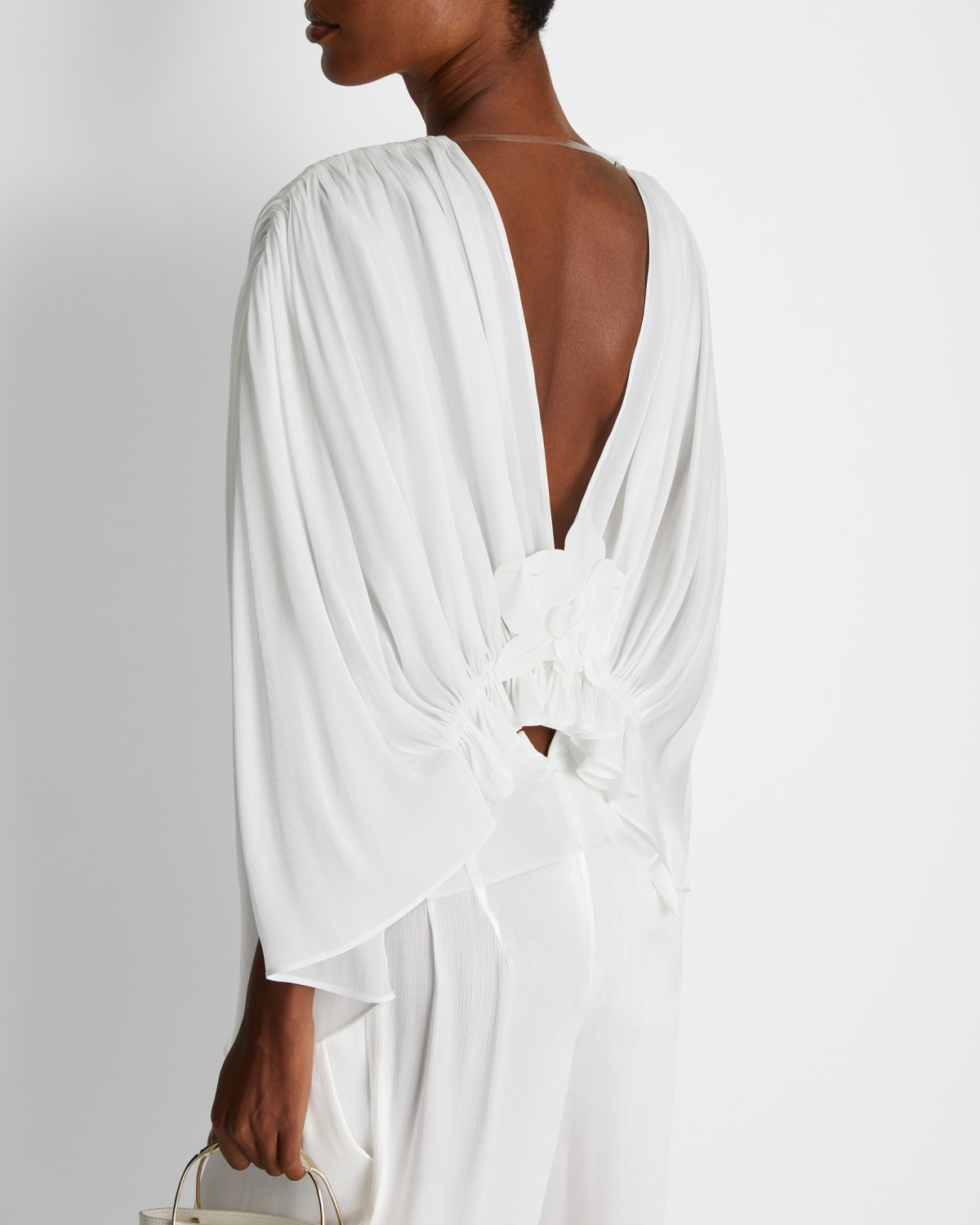 Draped top with raglan sleeves | | Genny