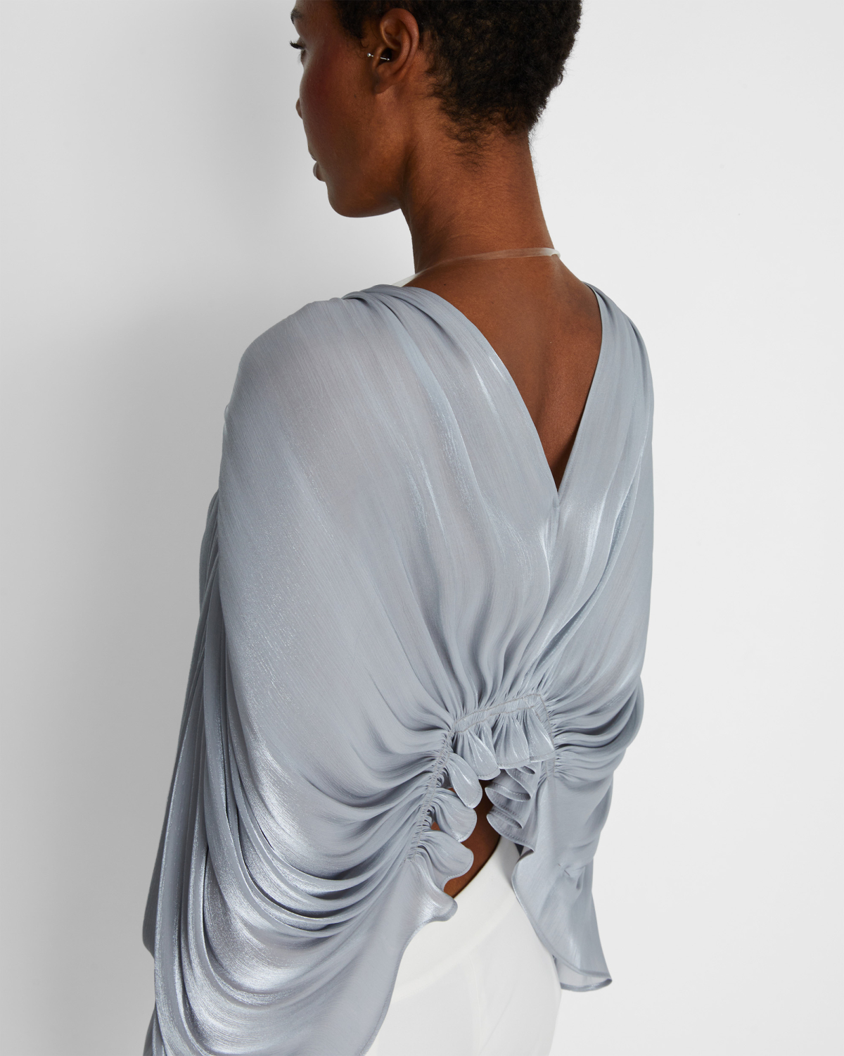 Draped top with raglan sleeves | | Genny