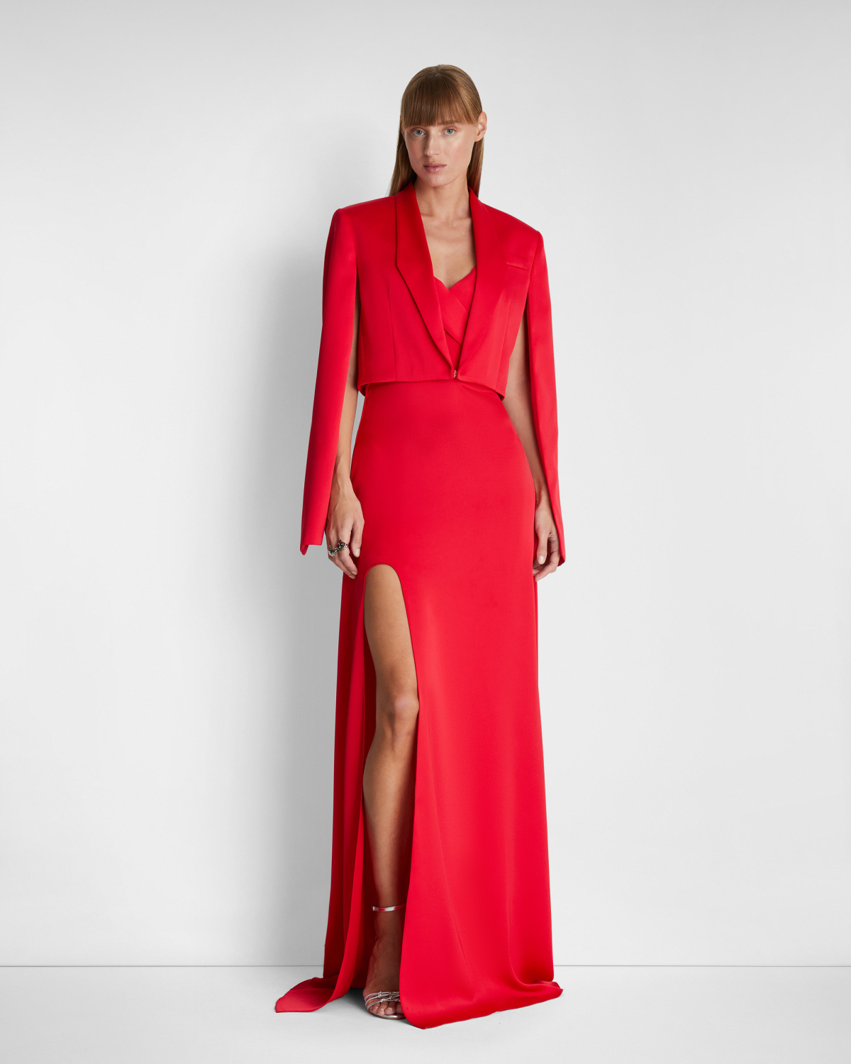 Crop jacket with petal sleeves | | Genny