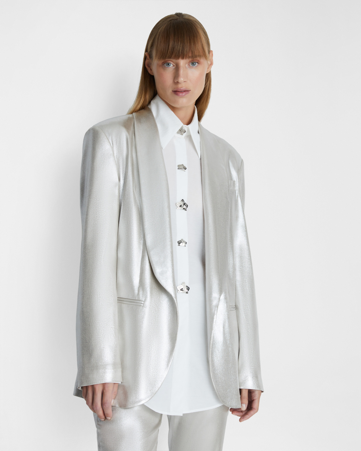 Blazer with shawl lapels | | Genny