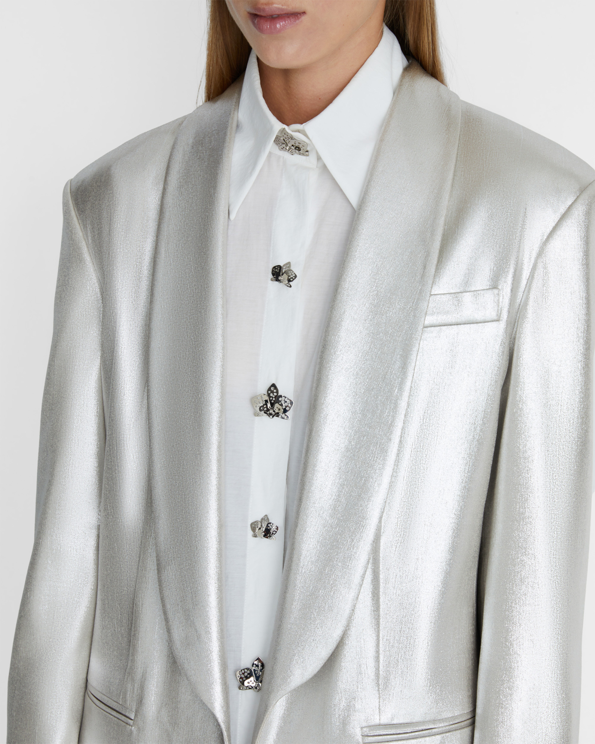 Blazer with shawl lapels | | Genny