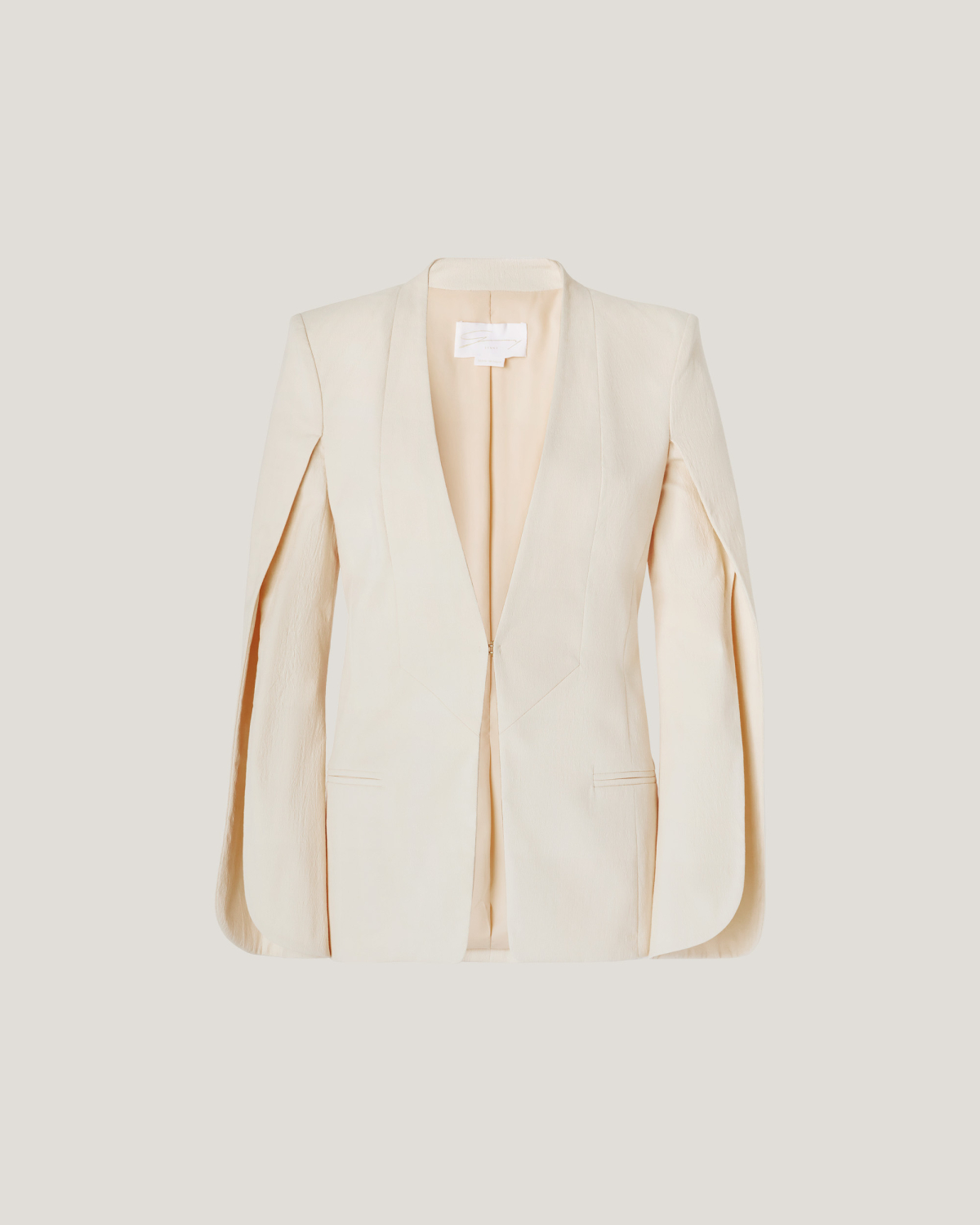 Blazer jacket with open sleeves | | Genny