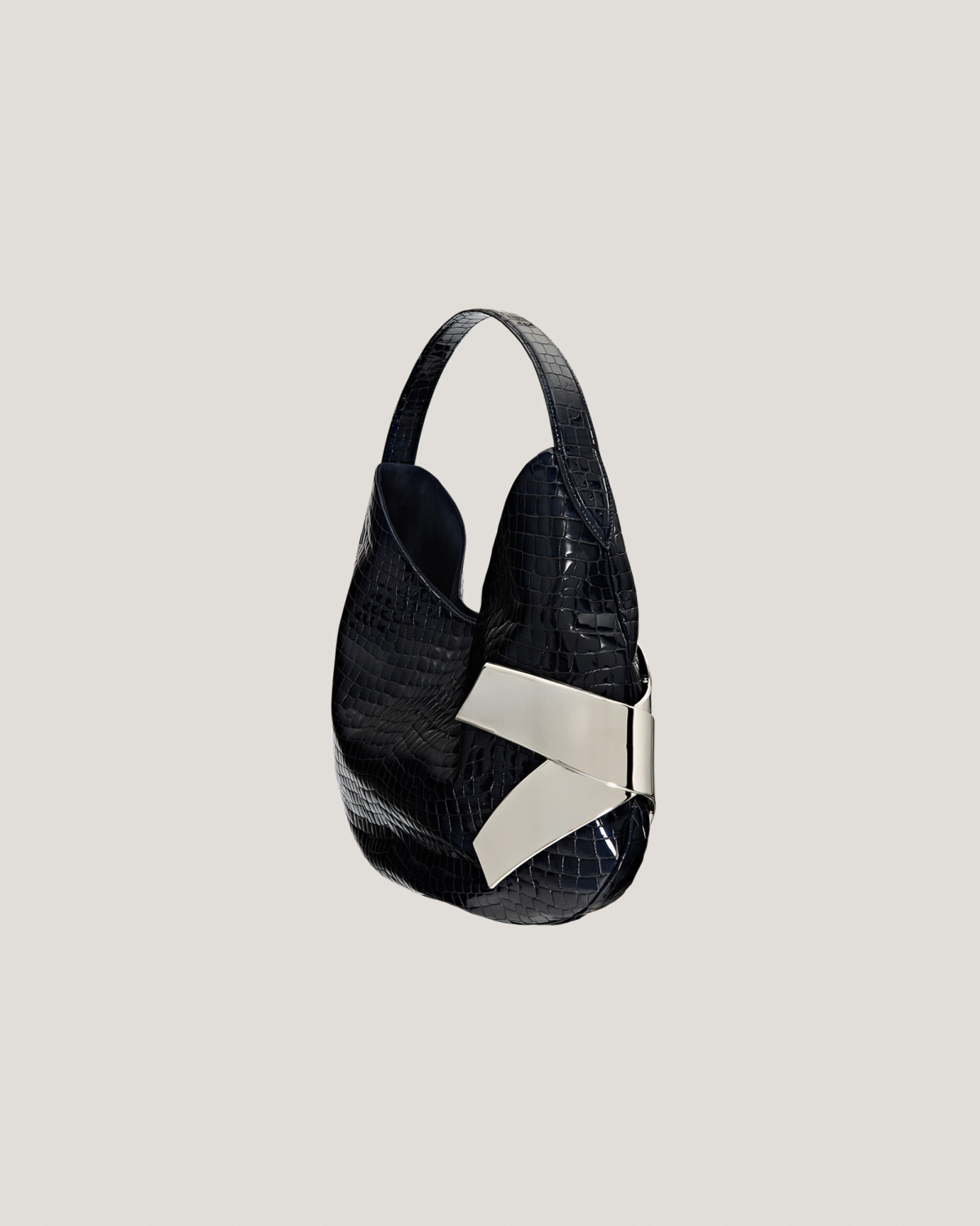 Large crocodile leather X bag | Bags, Fall Winter 2025 | Genny