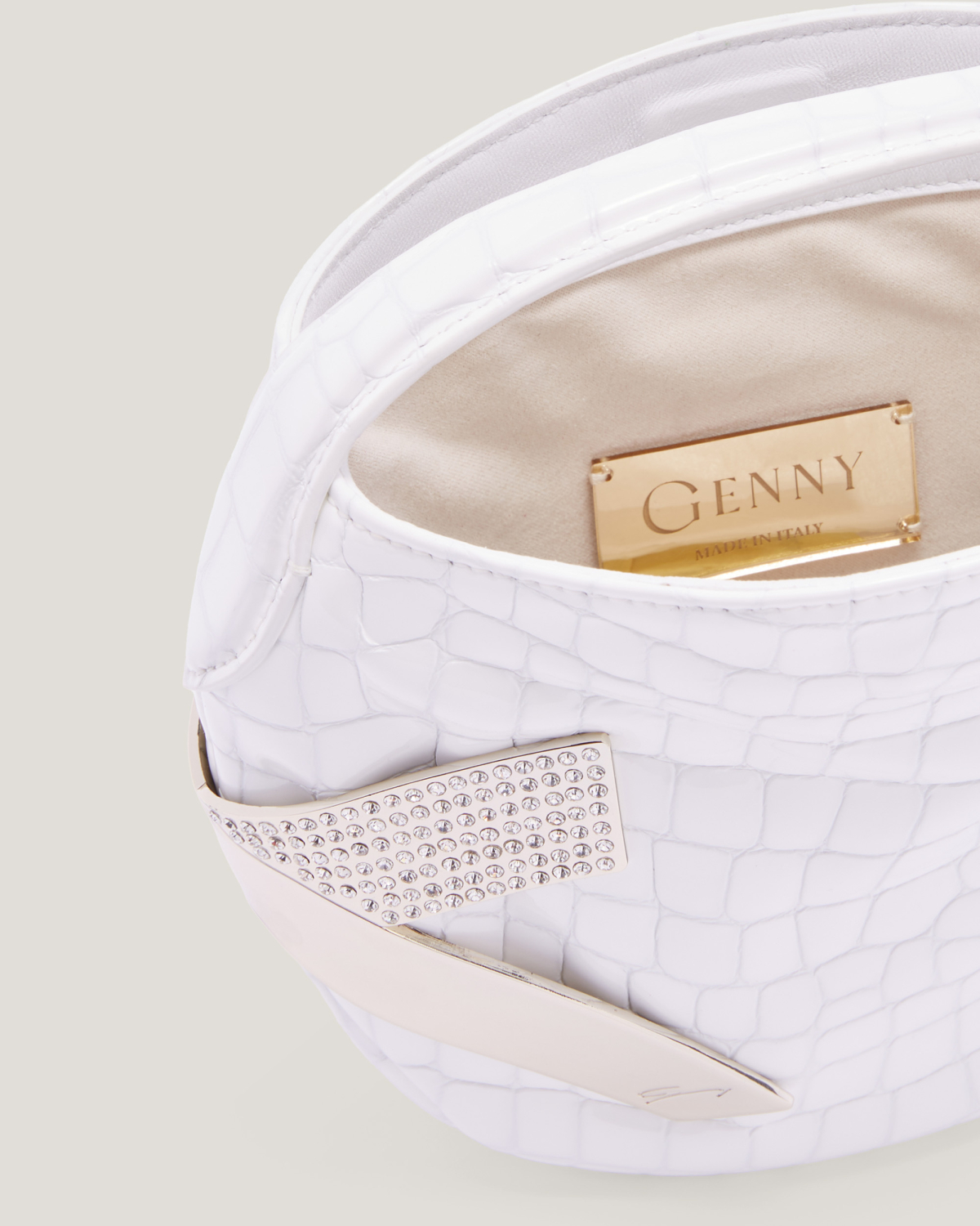 Small crocodile leather X bag | Bags, Fall Winter 2025 | Genny
