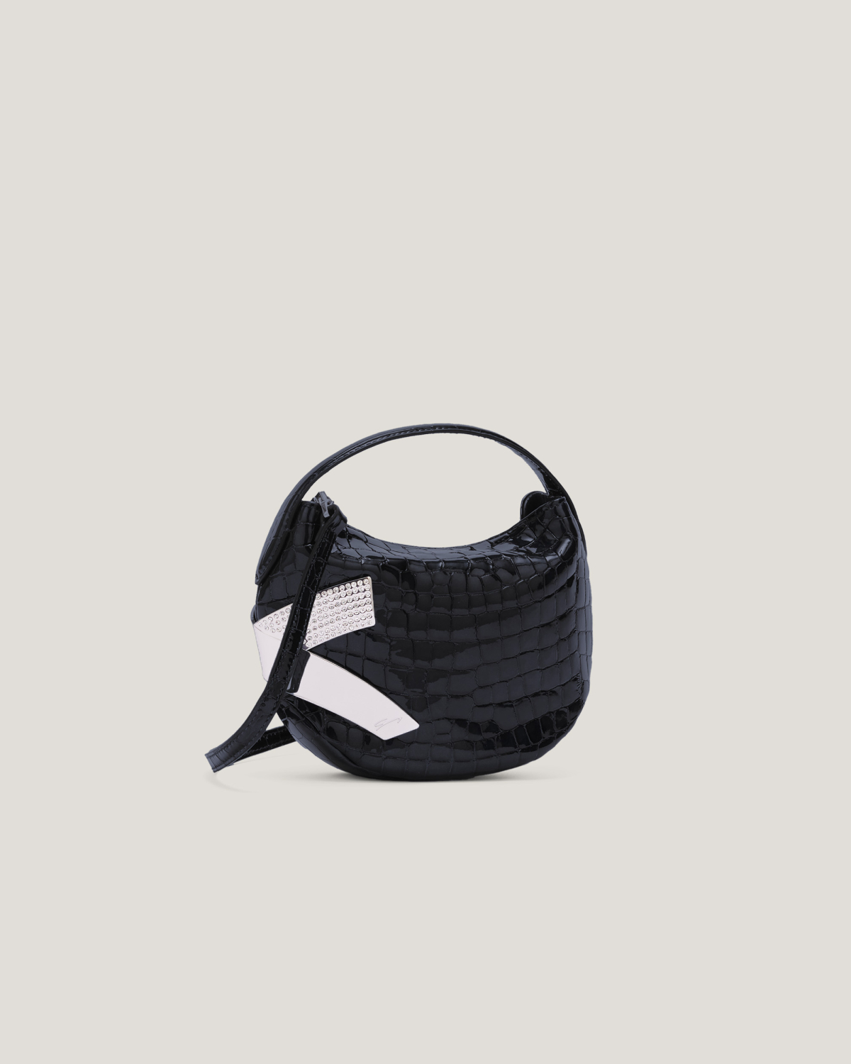 Small crocodile leather X bag | Bags, Fall Winter 2025 | Genny