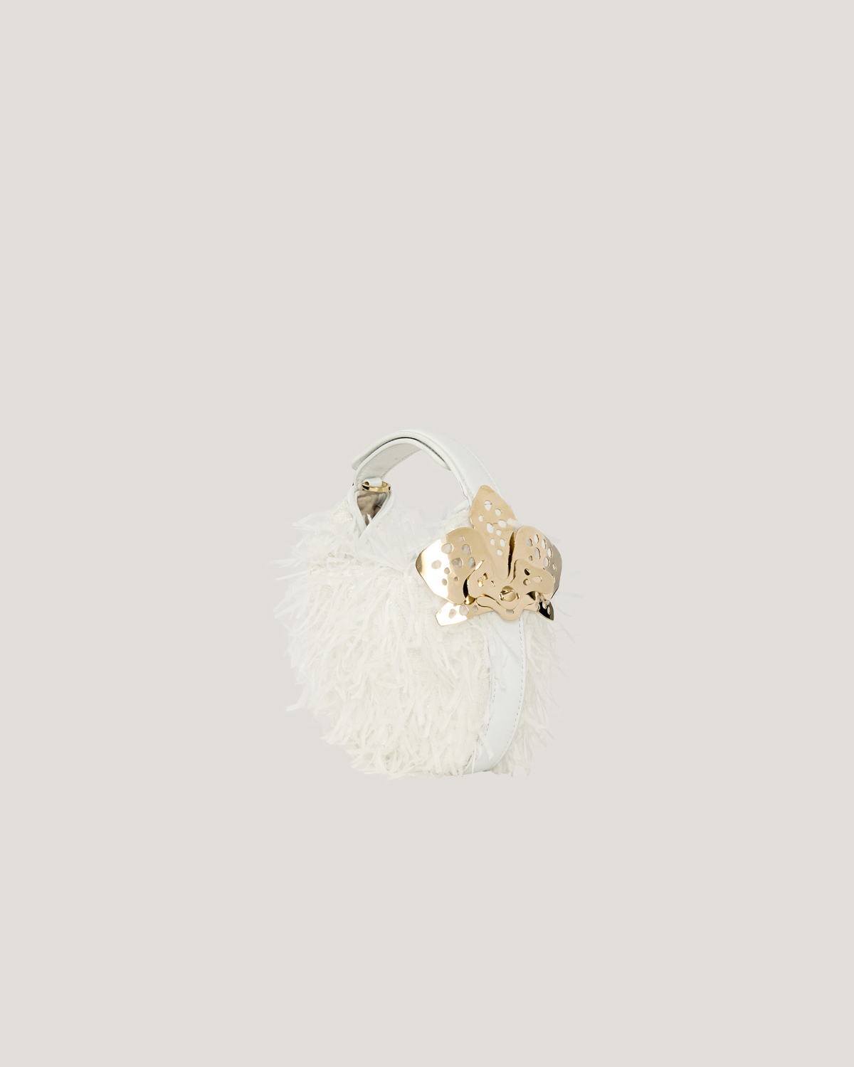 Mini Fortune bag with feather effect | Bags, Fortune Bag, Fall Winter 2025, Ceremony Bags, Highlights | Genny