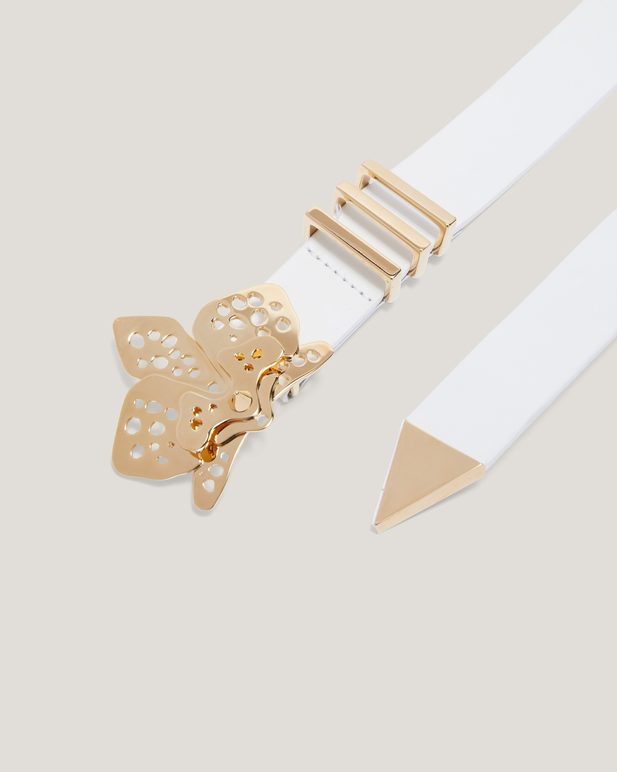 Nappa jewel orchid belt | Belts, Fall Winter 2025, Accessories | Genny