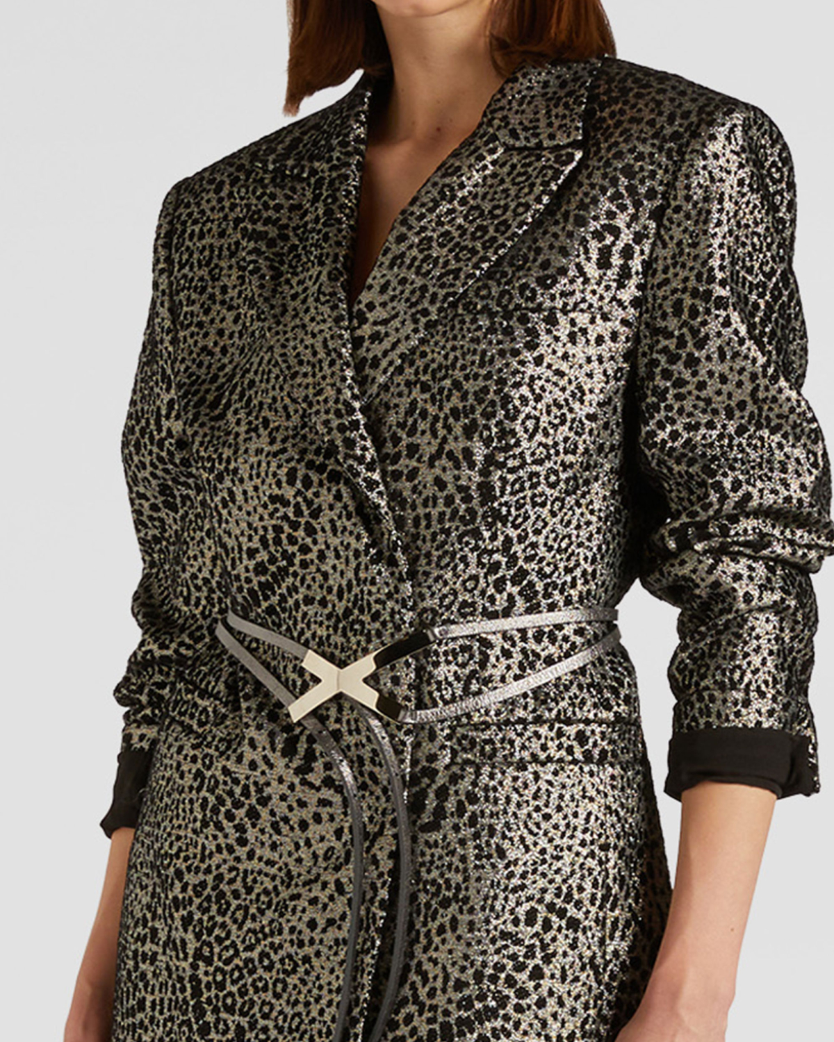 Asymmetrical belt with X buckle | Belts, Fall Winter 2025, Accessories | Genny