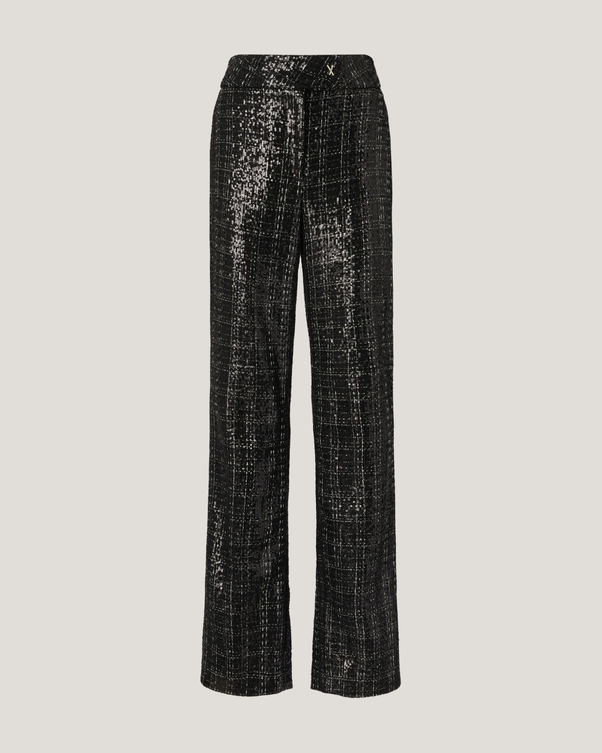 Plaid tweed pants with sequins | Fall Winter 2025 | Genny