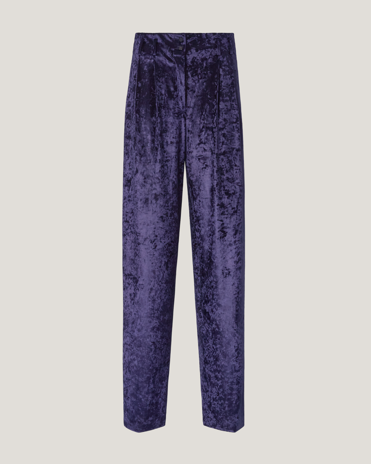 Iridescent velvet pants | Fall Winter 2025 | Genny