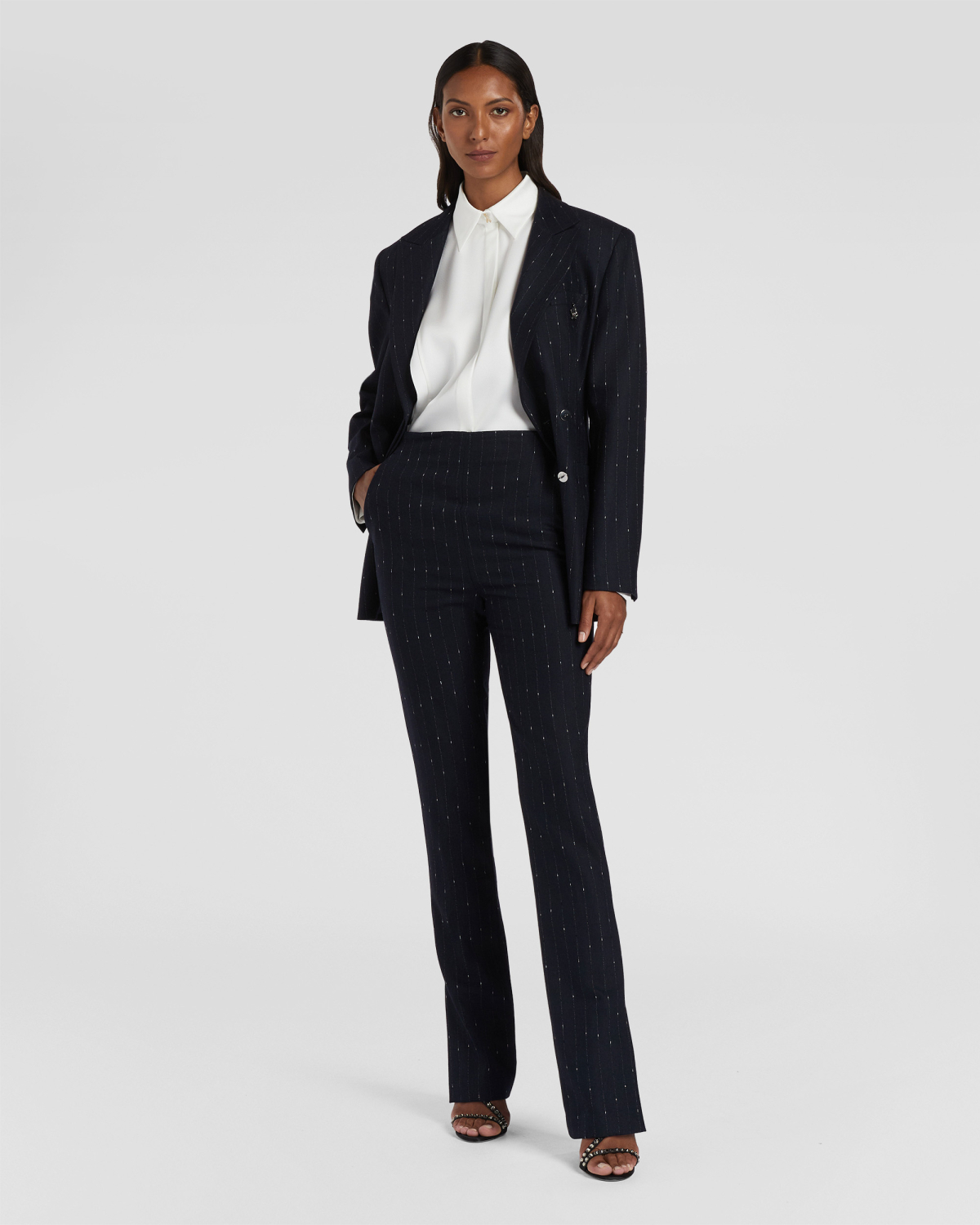 Pinstripe tailored pants | Fall Winter 2025 | Genny