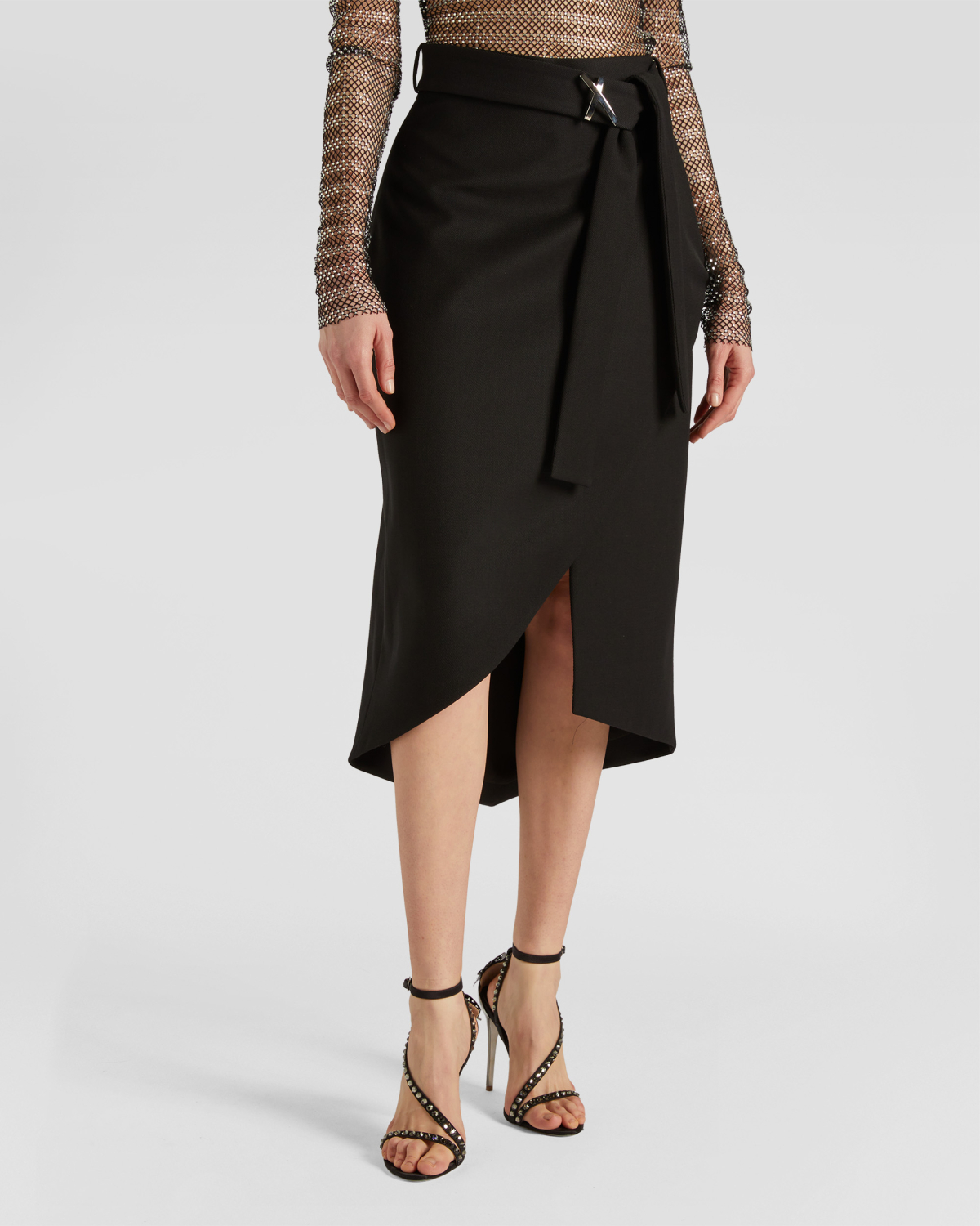 Wrap wool-blend skirt | Fall Winter 2025 | Genny