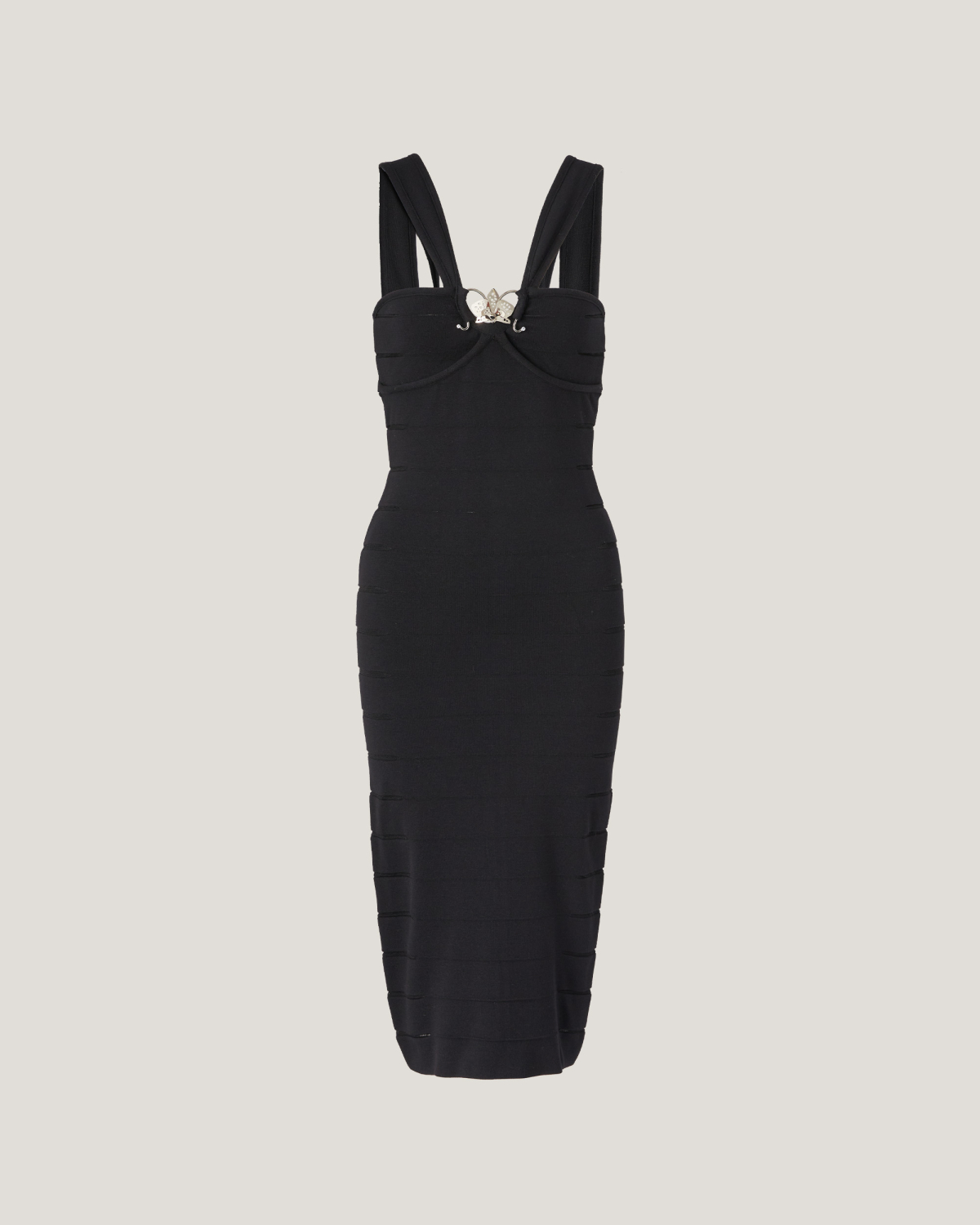 Knit dress with sheer slits | Knitted dresses, Dresses, Fall Winter 2025 | Genny