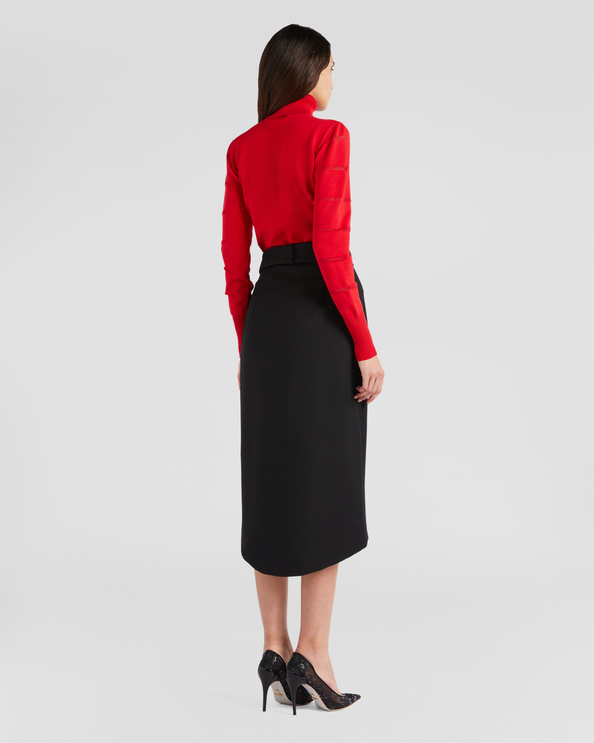 Sweater with High Neck and Sheer Details | Sweaters, Sweaters, Fall Winter 2025 | Genny