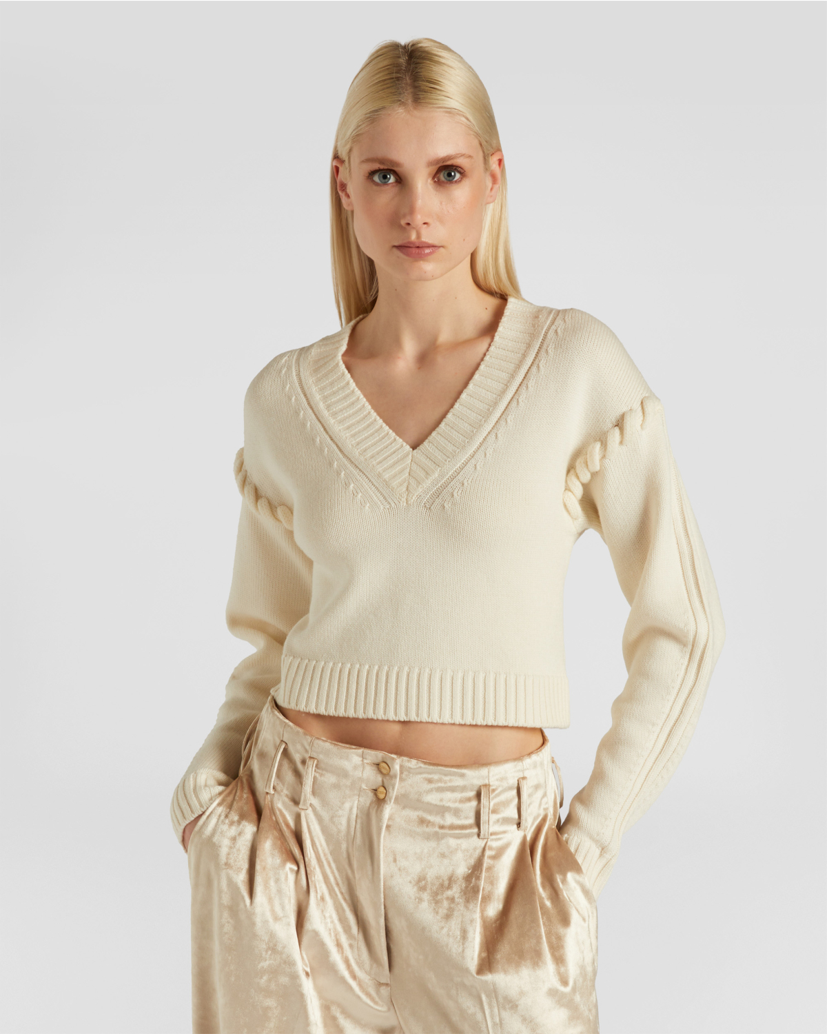 Wool sweater with tubular stitching | Sweaters, Sweaters, Fall Winter 2025 | Genny
